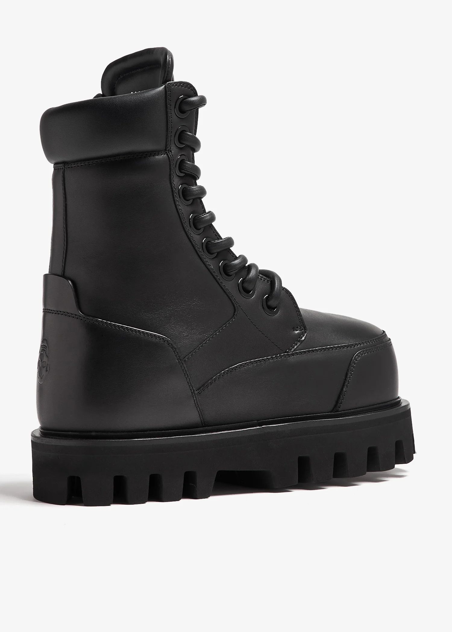 Alexander McQueen o1s22i1n1024 Large Bulky Combat Ankle Boots in Black Size US 9 / IT 39 - 3 Thumbnail