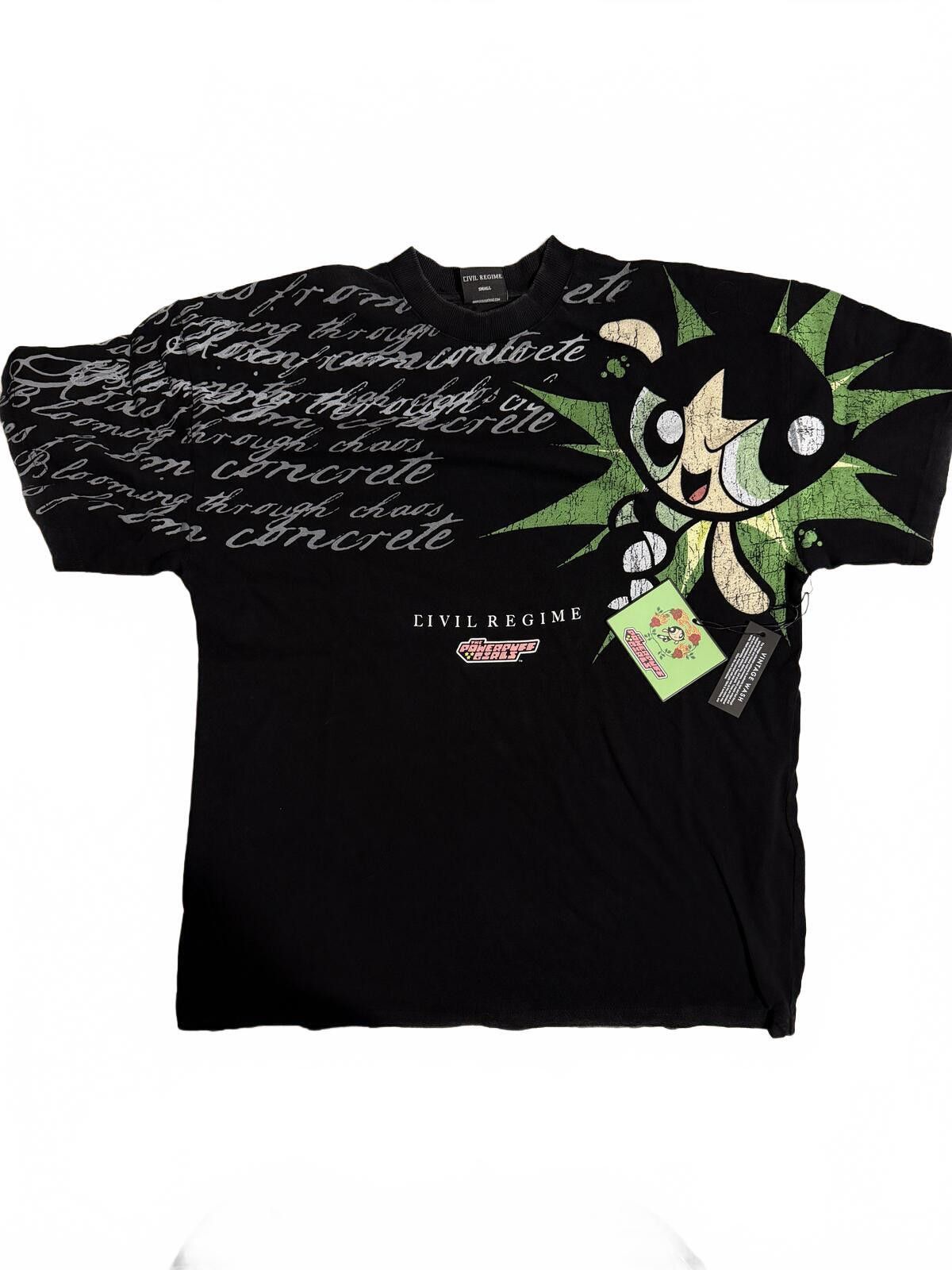 Civil Regime x Powerpuff Girls Buttercup Size Small Oversize