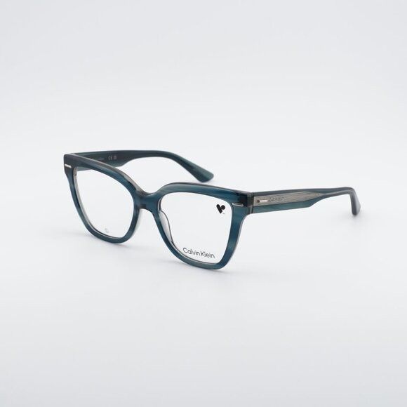 Calvin Klein Calvin Klein CK23543 416 Eyeglasses Striped Blue 54mm Size ONE SIZE - 7 Thumbnail