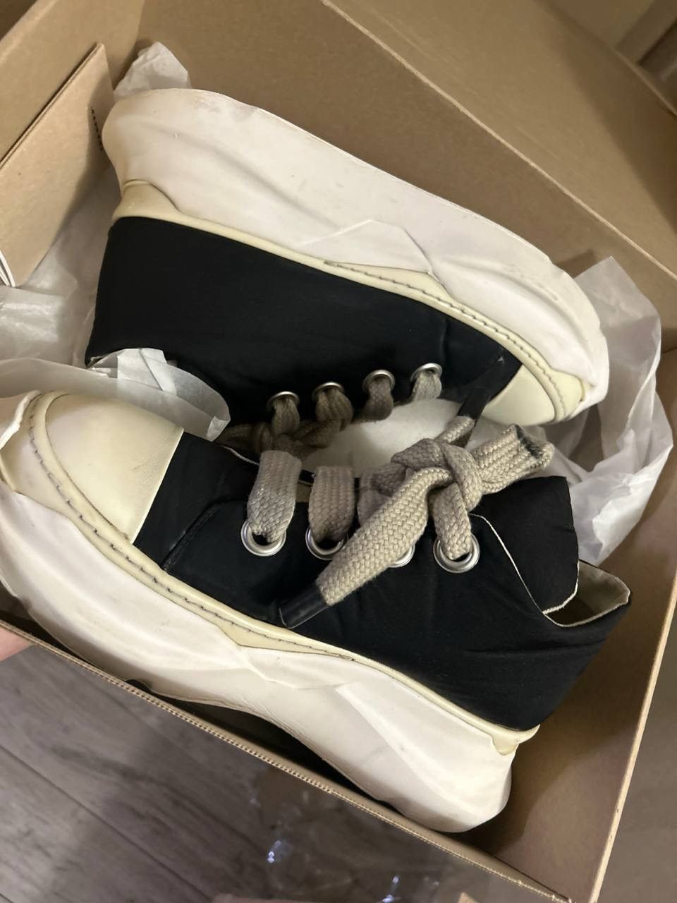 Rick Owens Drkshdw Rick owens abstract low jumbo lace Size US 10 / EU 43 - 11 Thumbnail
