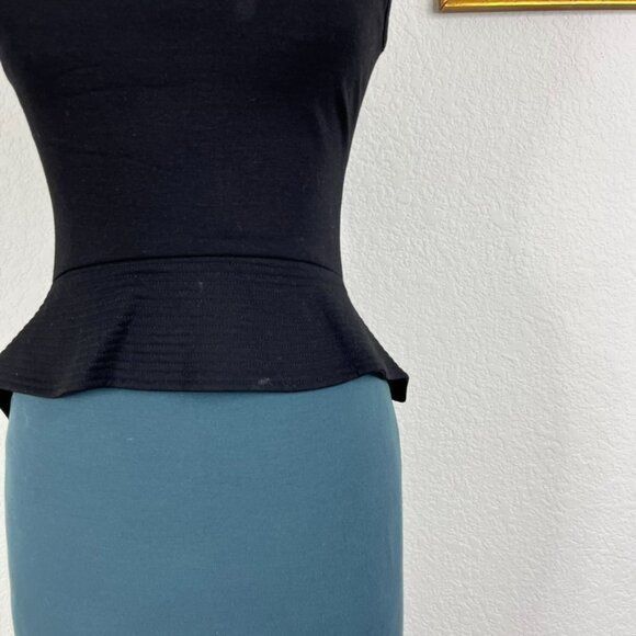 Stella McCartney Stella McCartney Two Tone Peplum Midi Dress Size XS / US 0-2 / IT 36-38 - 4 Thumbnail