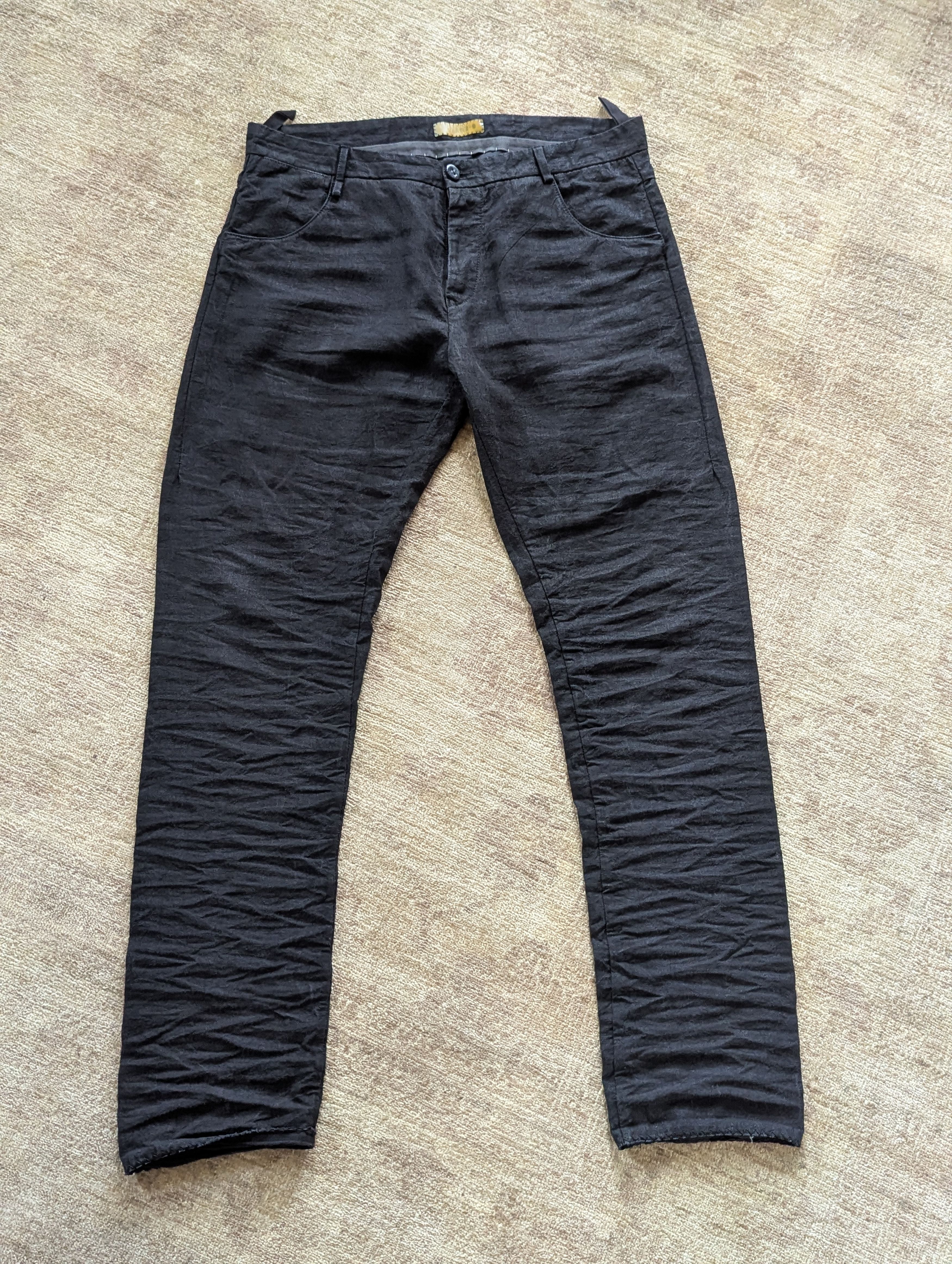 Layer-0 5P. Pant 110 Ramie - Black - Size 52 Size US 36 / EU 52 - 1 Thumbnail