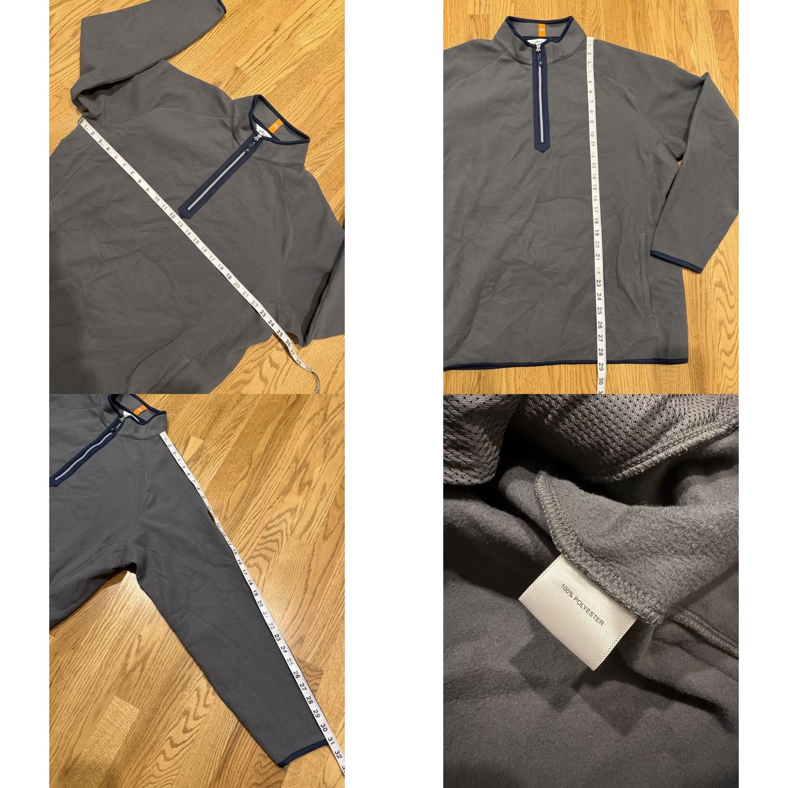 Peter Millar Peter Millar Crown Sport 1/2 Zip Pullover Fleece Men’s XL Grey Olympia Fields Golf CC Shirt Pullover Sports Golf Mens XL Gray Size US XL / EU 56 / 4 - 8 Thumbnail