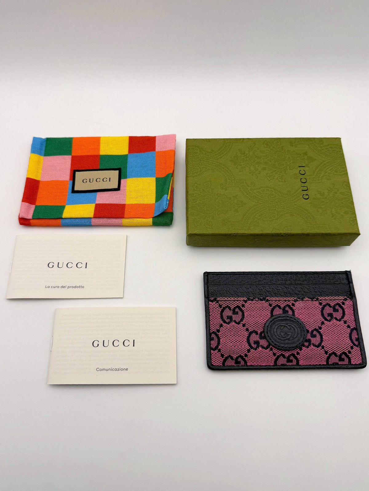 Gucci Gucci Marmont GG monogram pink fabric Canvas Leather Wallet Size ONE SIZE - 1 Thumbnail