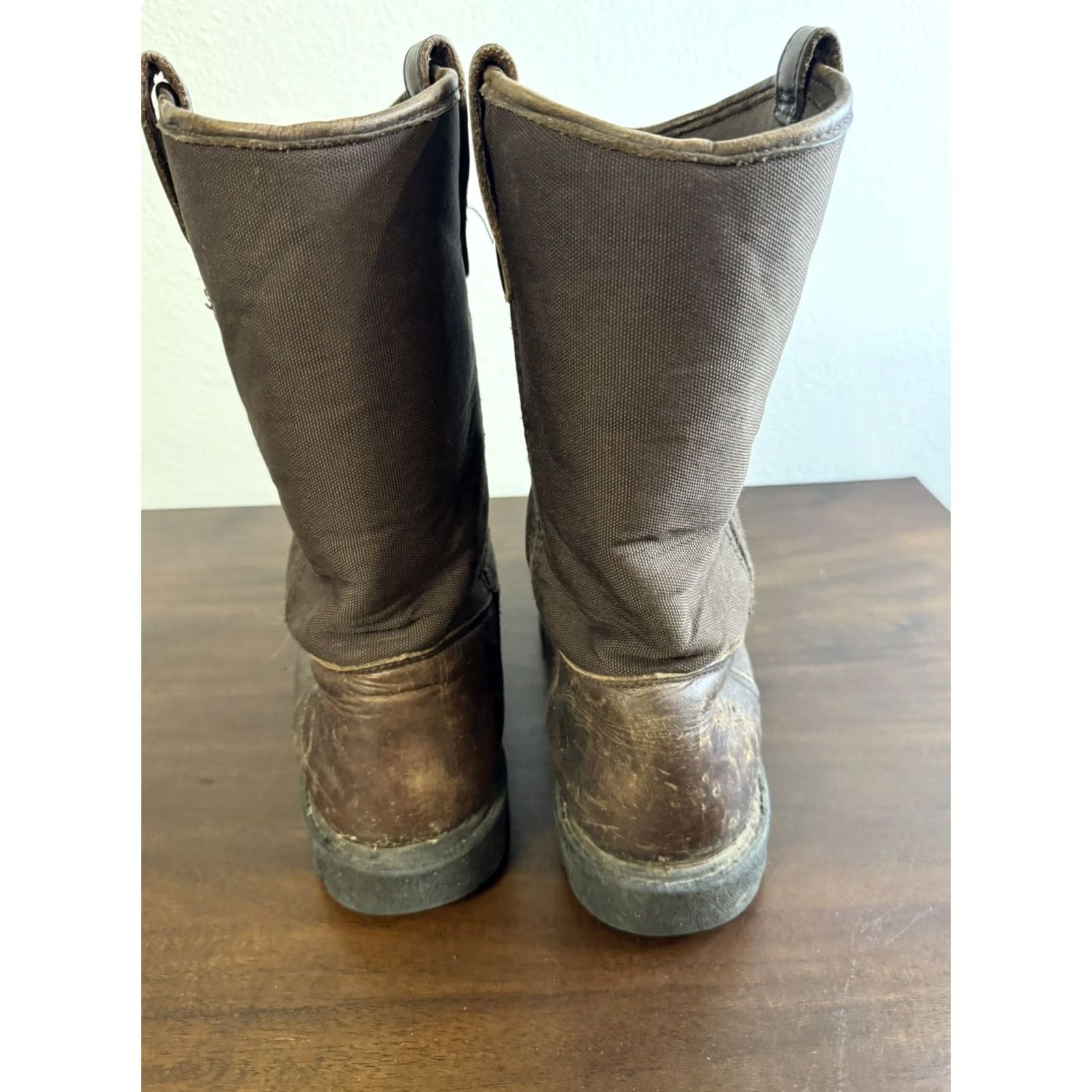 Vintage Georgia Boots Waterproof Homeland Wellington Work Boot Brown G113 Mens 9 Size US 8 / EU 41 - 5 Thumbnail