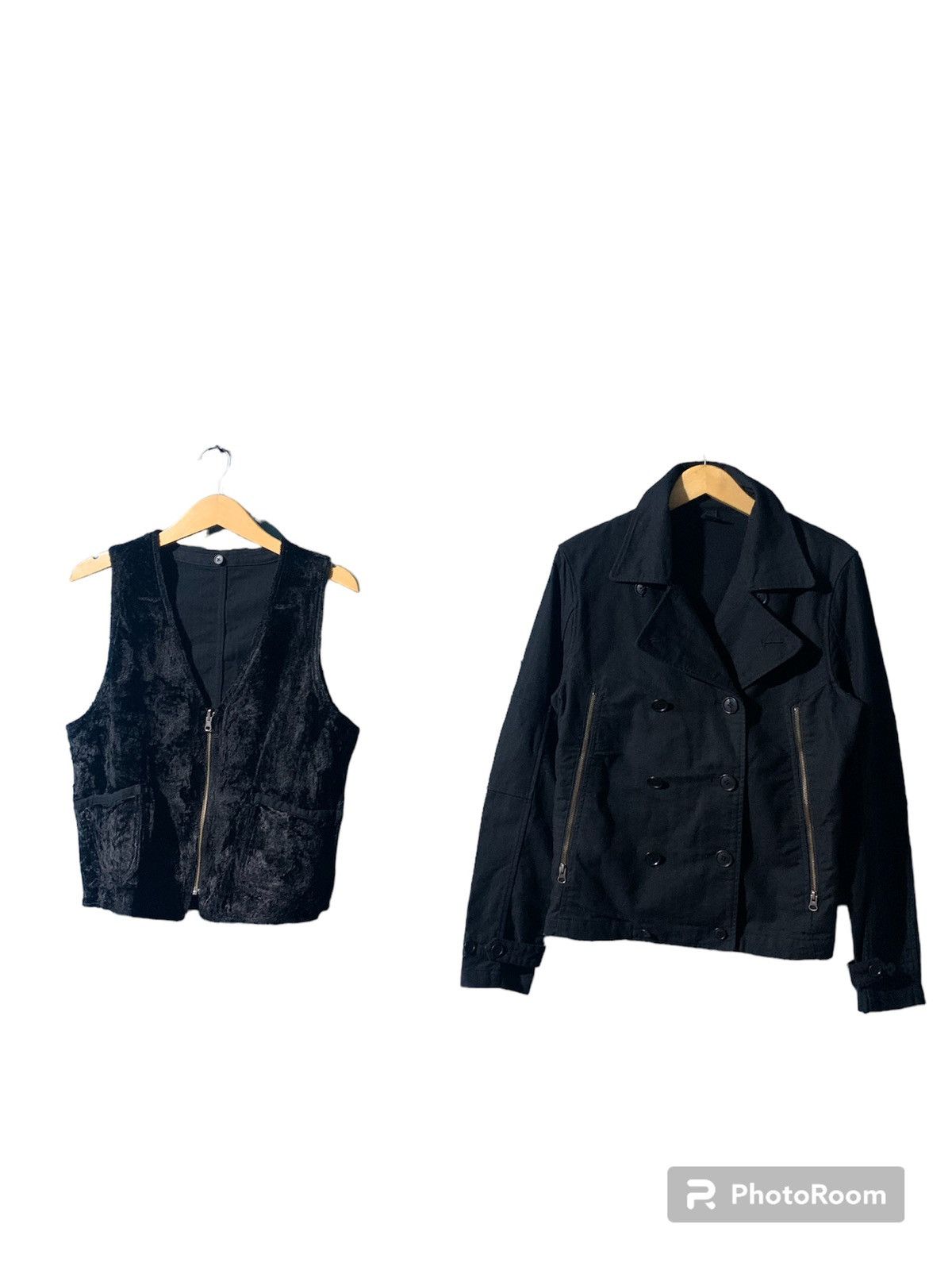 PPFM PPFM double breasted removable velvet vest jacket Size US M / EU 48-50 / 2 - 6 Thumbnail