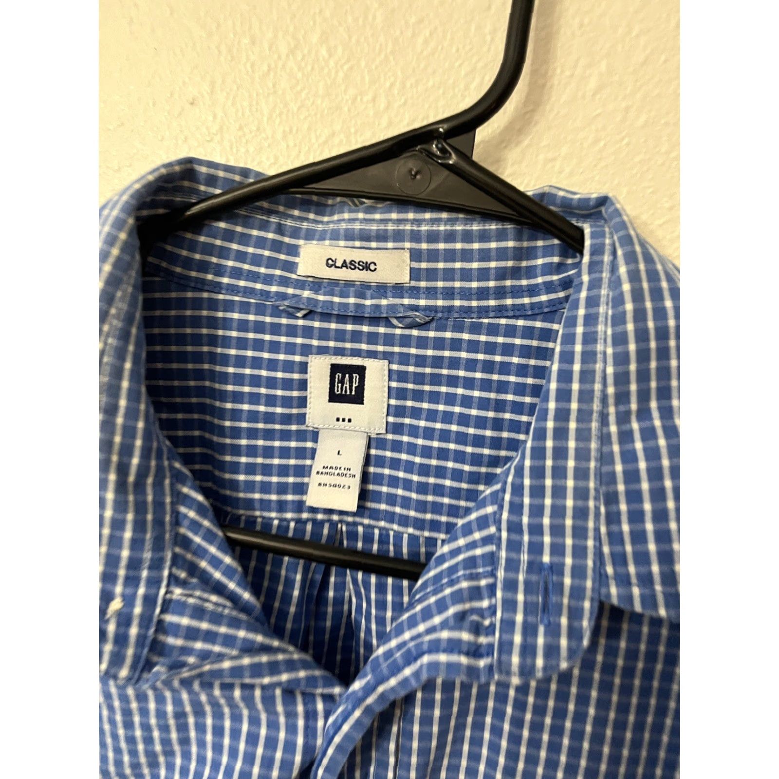 Gap Gap Button-Up Shirt Men L Blue 100% Classic Cotton Fit Long Sleeve Button Down Collar Vintage No Size US L / EU 52-54 / 3 - 3 Thumbnail