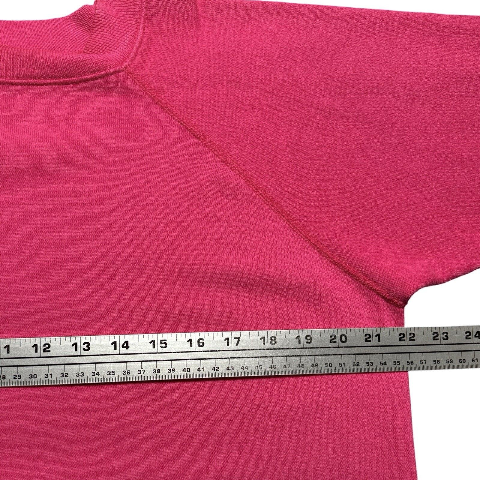 Hanes Vintage 90s Hanes Pullover Raglan Cut Sweatshirt Pink XL Size XL / US 12-14 / IT 48-50 - 4 Thumbnail