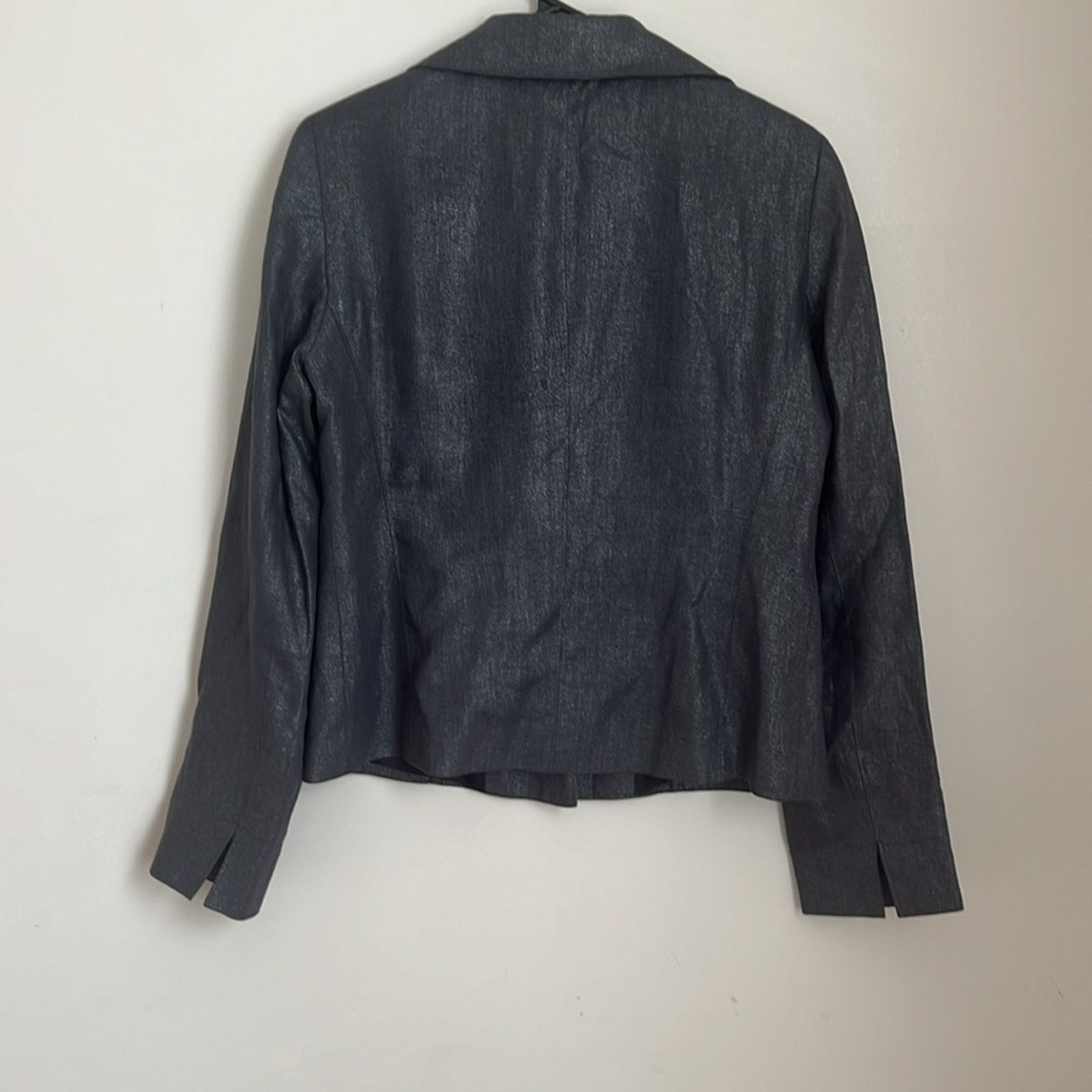 Lafayette 148 Lafayette 148 New York Gray Hip Length 3 Button Blazer Size S / US 4 / IT 40 - 7 Thumbnail