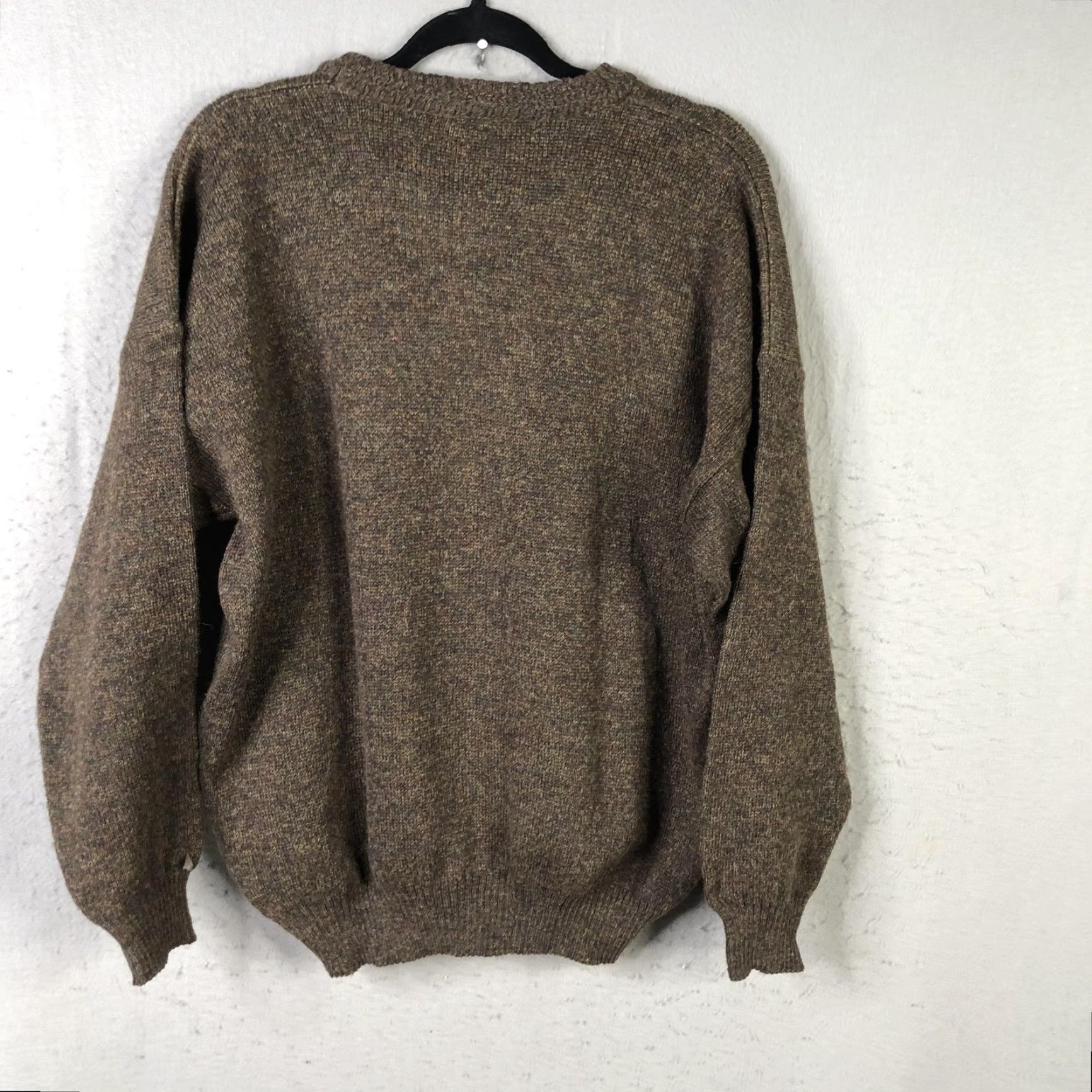 Vintage VINTAGE Glenbarra Sweater Crewneck Mens Large Brown Wool Geometric Ireland 90s Crew Neck Geometric Wool Ireland Mens Large Brown Size US XL / EU 56 / 4 - 2 Thumbnail