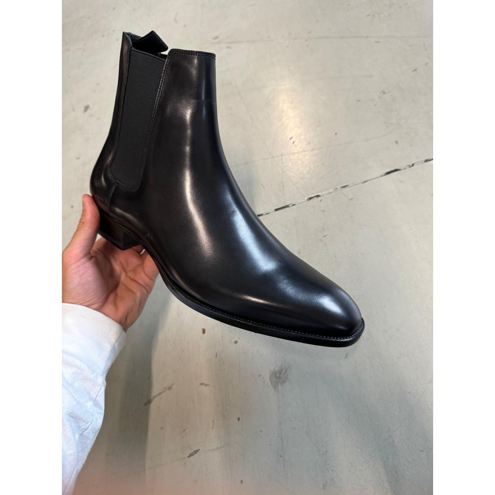 Saint Laurent Paris o1alsimx924 41440 Type C Leather Boots in Black Size US 9 / EU 42 - 6 Thumbnail
