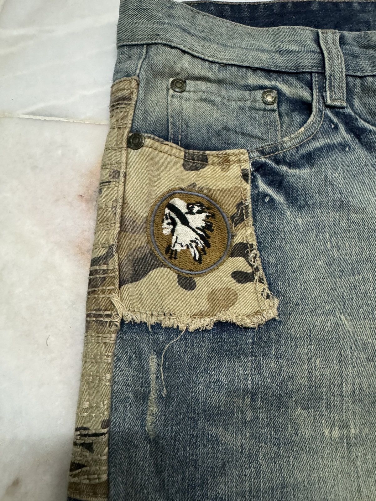 Tornado Mart ❗️BIG SIZE❗️GRUNGE APACHE VINTAGE & DENIM GS-115 MUDMAX CRAZY Size US 39 - 5 Thumbnail