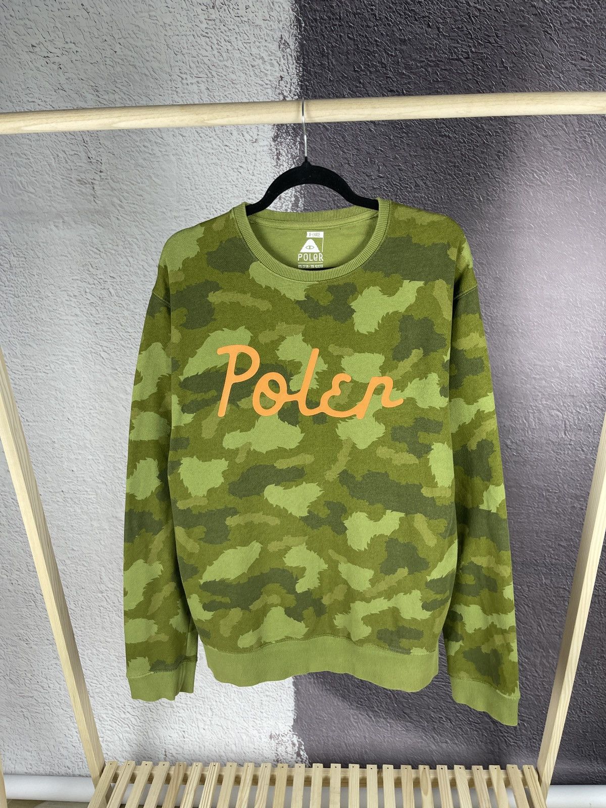 Poler Poler Stuff big logo camouflage sweatshirt Size US XL / EU 56 / 4 - 1 Thumbnail