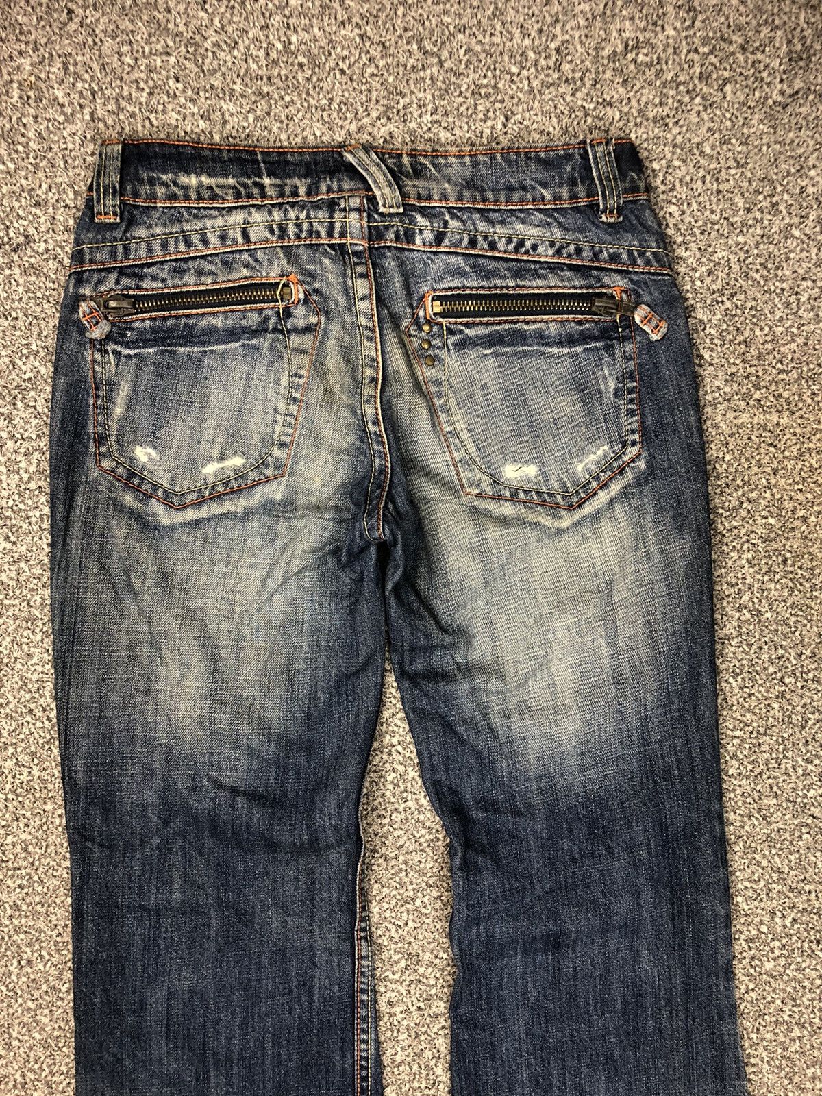 Japanese Brand Vintage Japanese Brands Nude Faded Flare Jeans Size 30" / US 8 / IT 44 - 15 Thumbnail