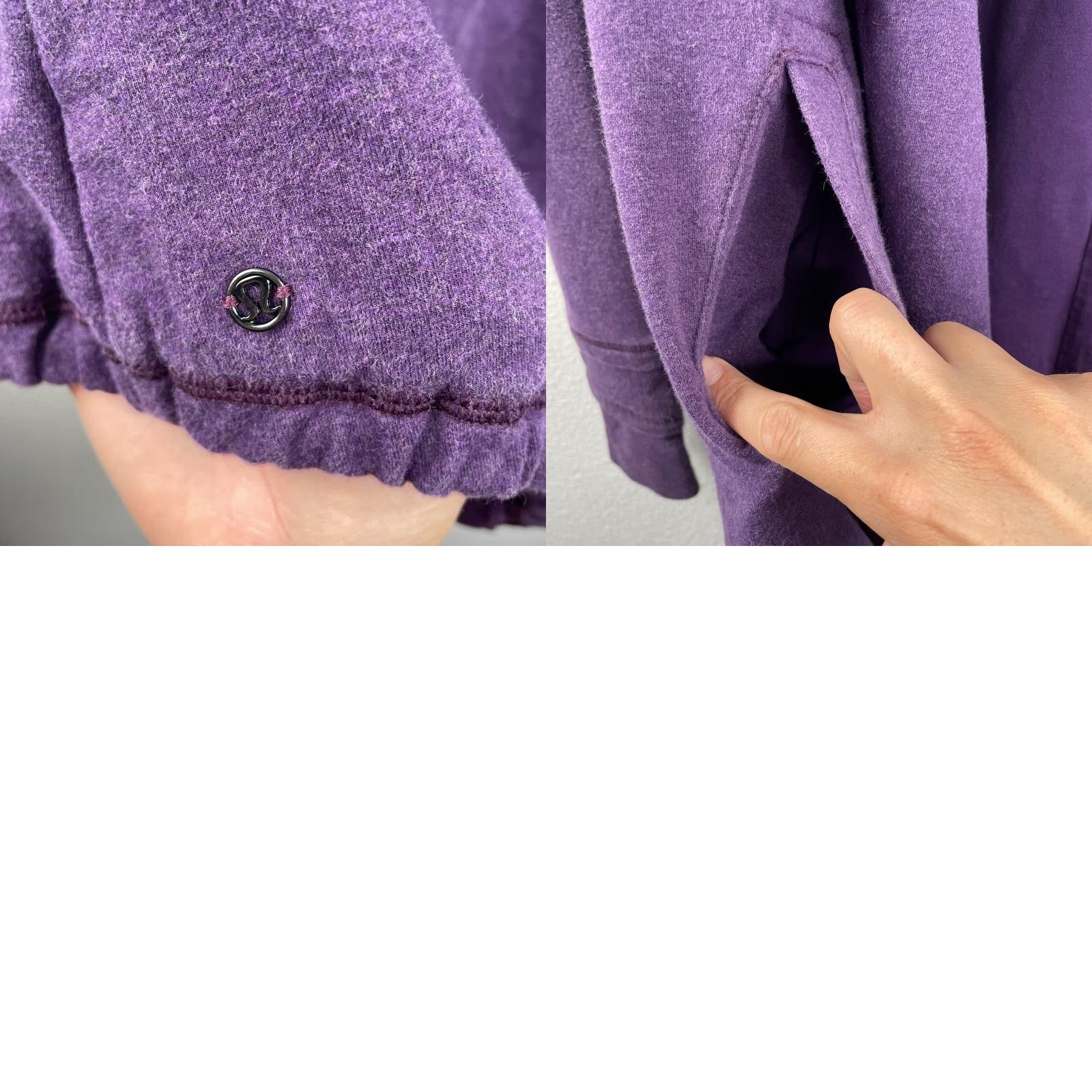 Lululemon Lululemon Athletica Jacket Women's Purple Snap Jacket Size 6 Activewear Pockets Regular Fit Mid-Length Knits Blended Fabric Down Insulation 6 Women Size M / US 6-8 / IT 42-44 - 9 Thumbnail
