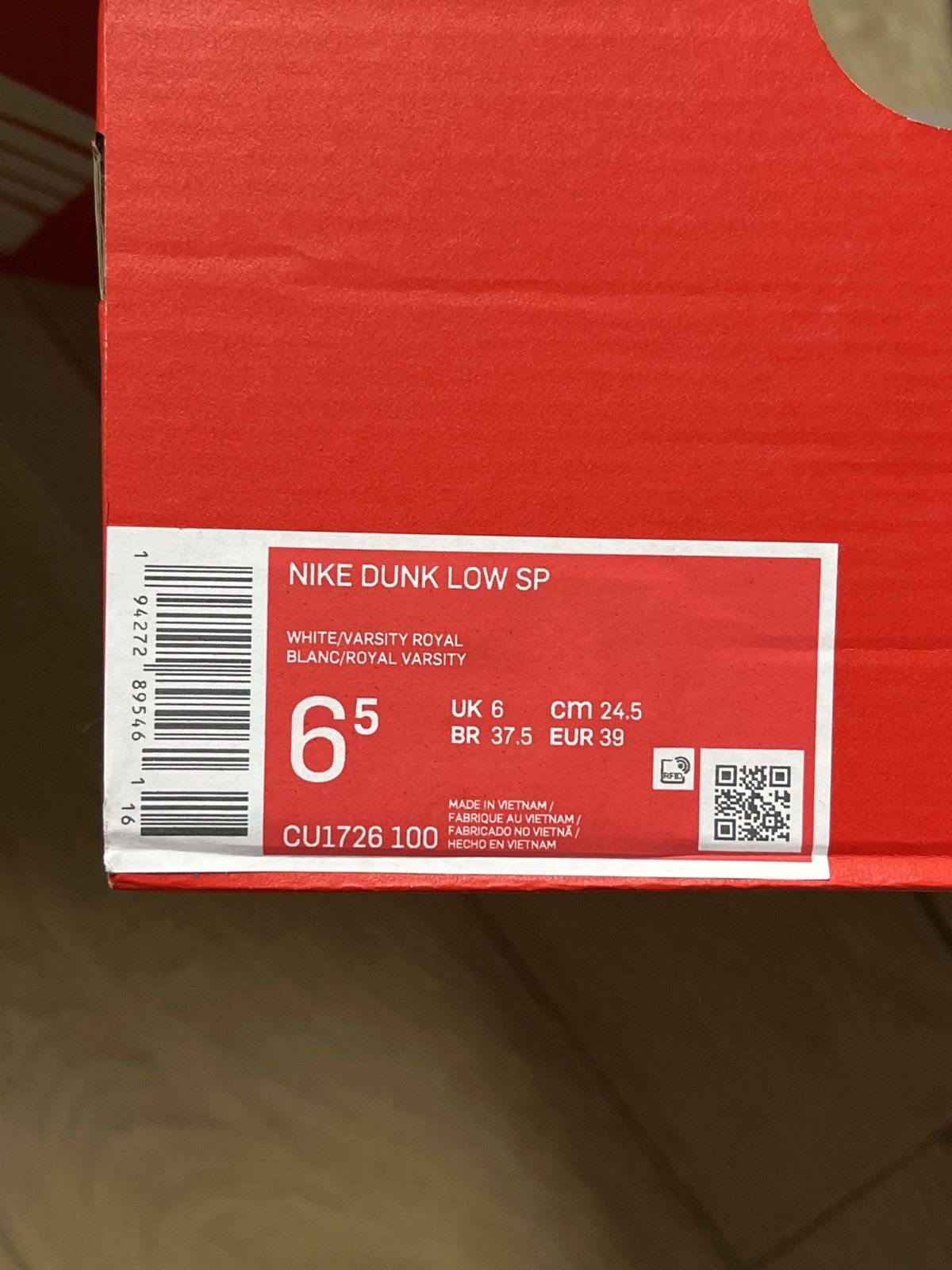 Nike Nike Dunk Low Kentucky Blue US 6.5 / EU 39 / UK6 Size US 6.5 / EU 39-40 - 17 Thumbnail
