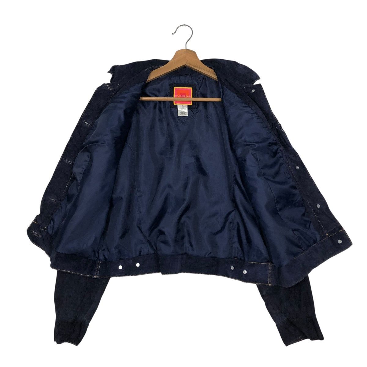 Isaac Mizrahi 🔥VINTAGE CROPPED GENUINE LEATHER JACKET BIKER ISAAC MIZRAHI Size L / US 10 / IT 46 - 15 Thumbnail
