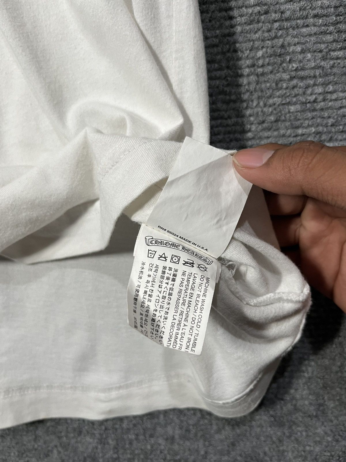 Chrome Hearts CHROME HEARTS BIG HORSESHOE POCKET TEE Size US S / EU 44-46 / 1 - 9 Thumbnail