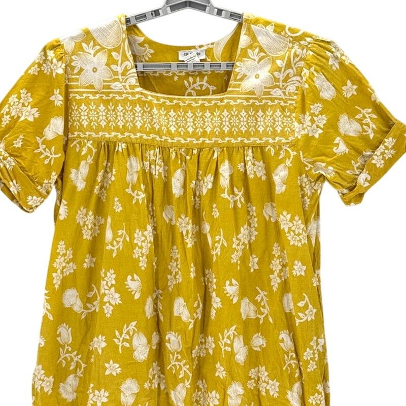 Other CW Classics House Dress Size 2X Yellow batik flowy pockets Size XXL / US 16-18 / IT 52-54 - 3 Thumbnail