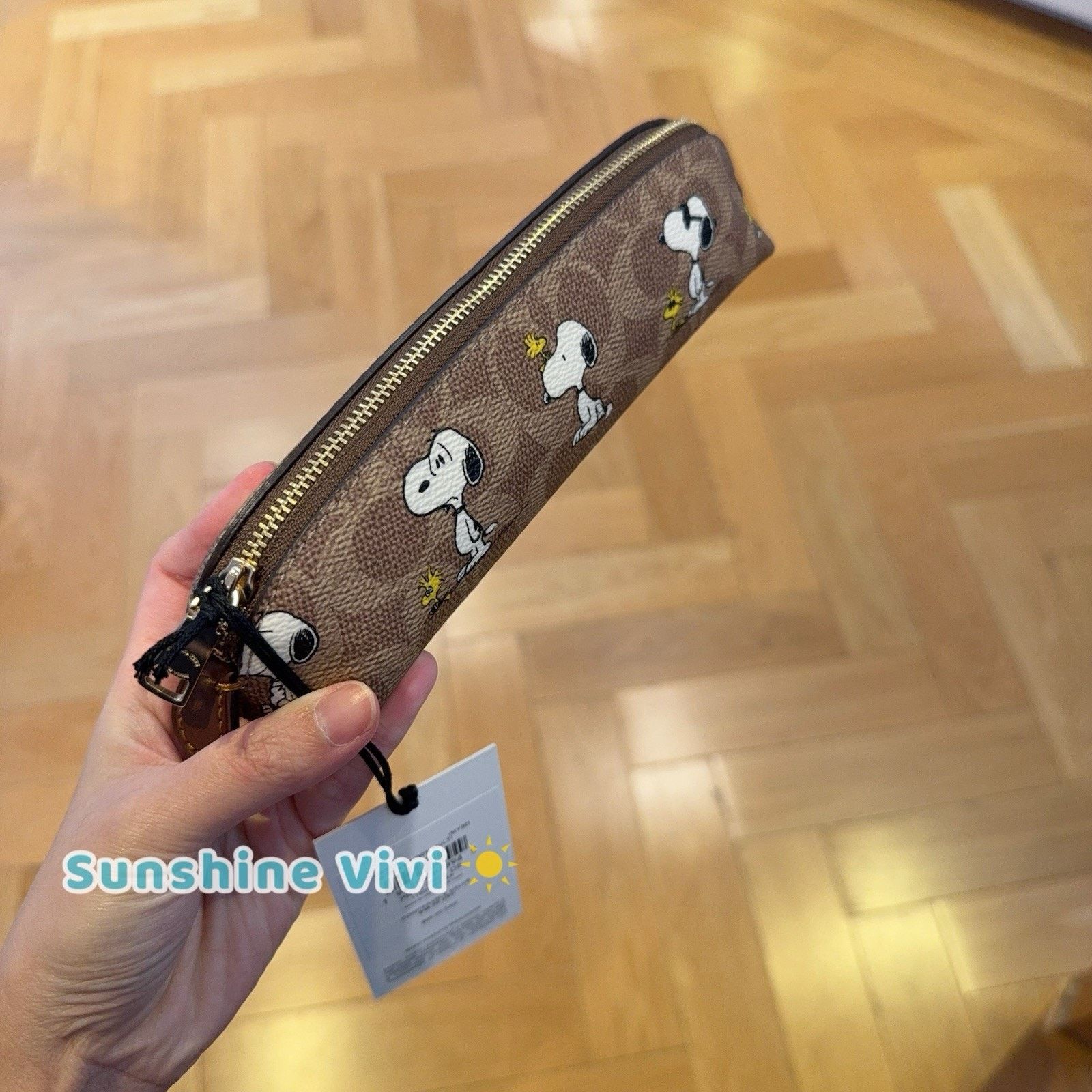 Coach NWT Coach X Peanuts Pencil Case With Snoopy Print CBT17 Size ONE SIZE - 4 Thumbnail
