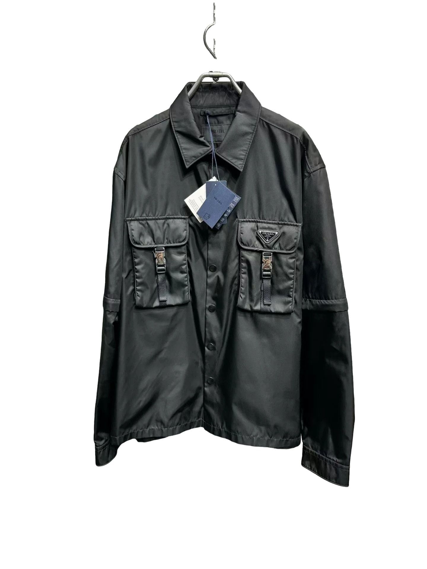 Prada Prada Re-Nylon Detachable Sleeve Shirt XL Size US XL / EU 56 / 4 - 1 Thumbnail