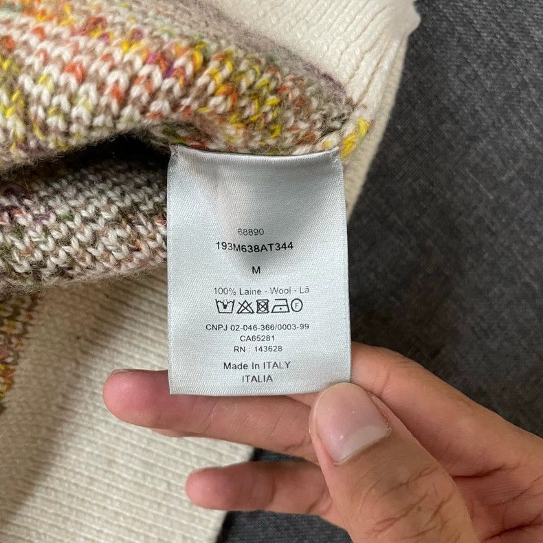 Dior Dior Yellow dazzling full logo sweater Size US M / EU 48-50 / 2 - 3 Thumbnail