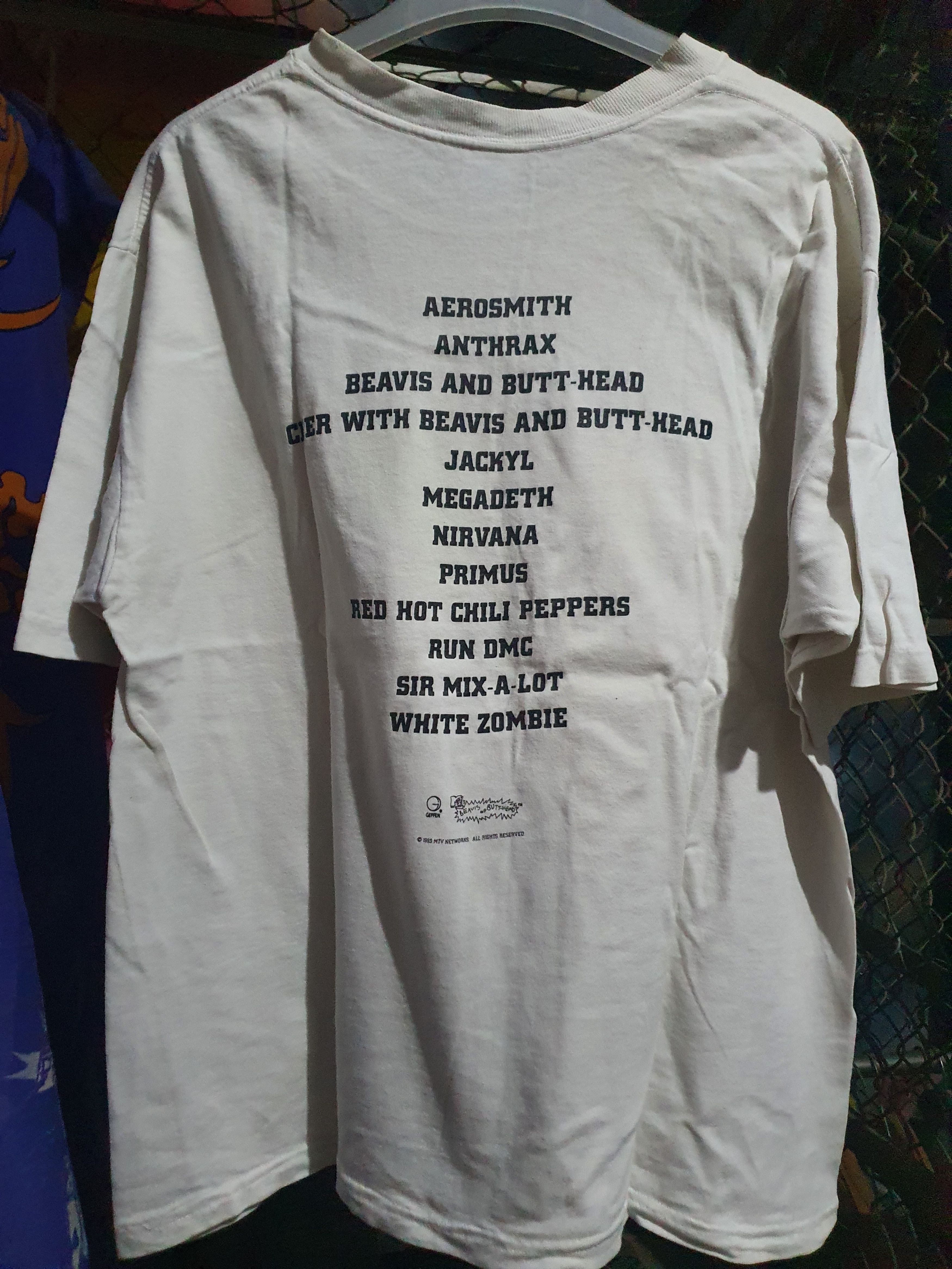 Band Tees 🌹90s Beavis butthead Ozzy Pantera Rage against The Machine Size US XL / EU 56 / 4 - 6 Thumbnail