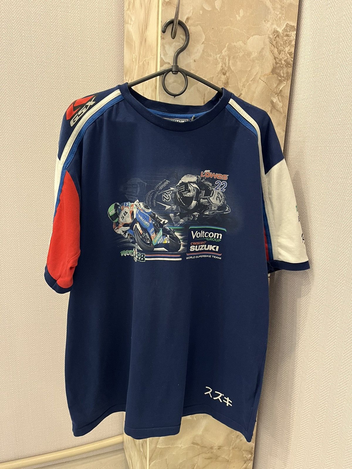Vintage Vintage Suzuki Racing T-Shirt Motorcycle Japanese Logo Size US XXL / EU 58 / 5 - 3 Thumbnail