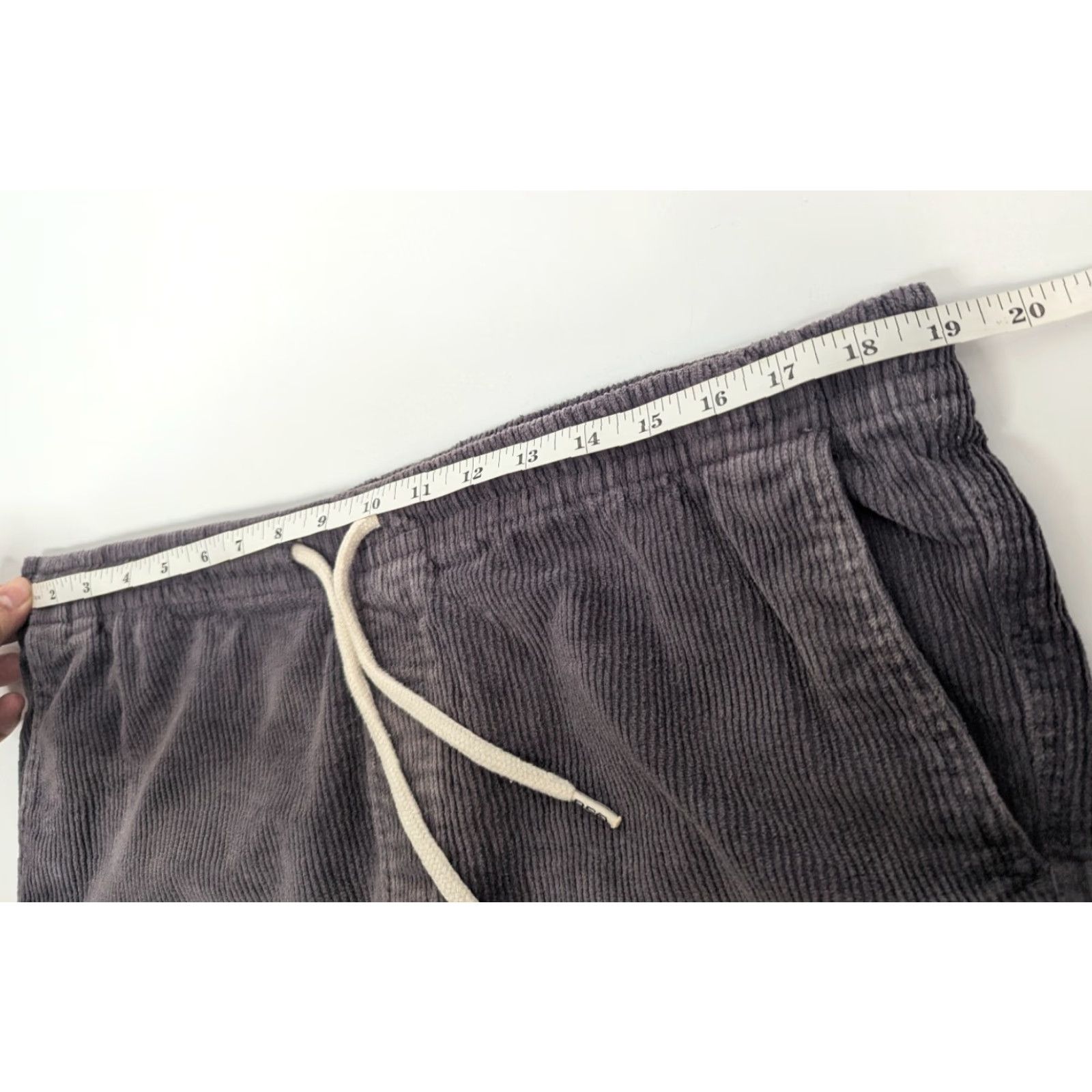 Rsq RSQ Cargo Shorts Corduroy Gray L Men’s Size Large Drawstring Skater Streetwear Surf Board Size US 33 - 7 Thumbnail