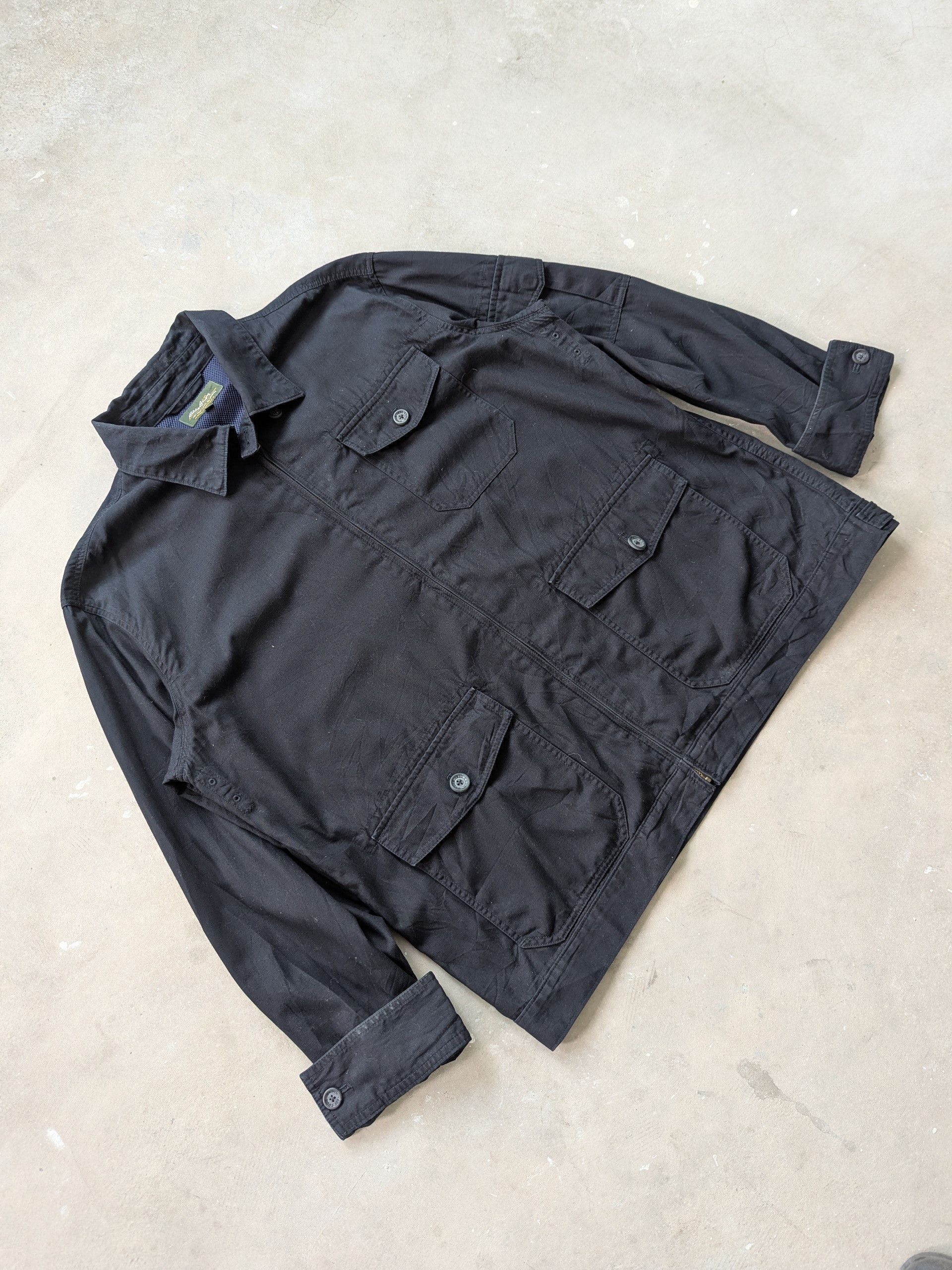 Eddie Bauer × Vintage Vintage 1990s Eddie Bauer Workers Jacket Black Size US XL / EU 56 / 4 - 3 Thumbnail