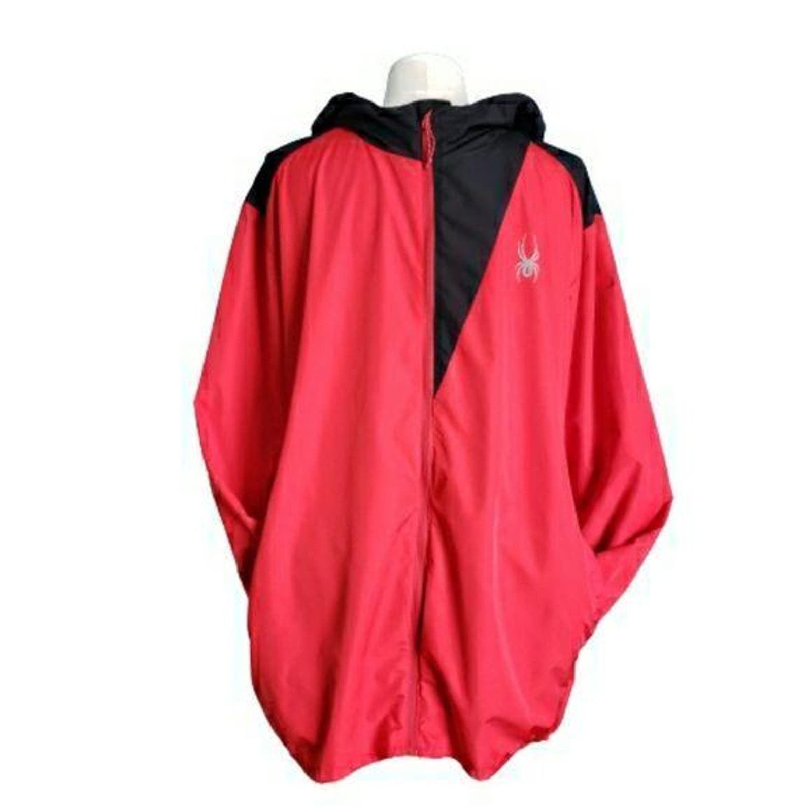 Spyder Giacca Invernale Uomo Con Cappuccio – Zip Intera, Tracolla Rossa, Taglia Large