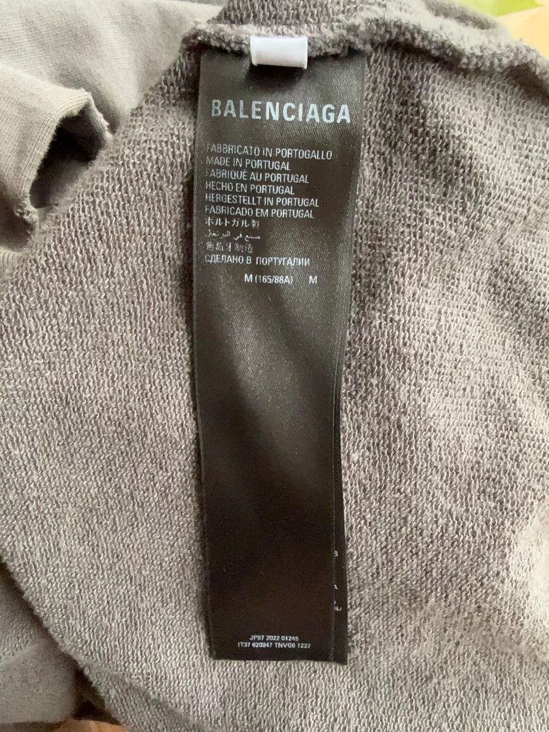 Balenciaga Balenciaga FW22 Logo Printed Letter Casual Long Sleeve Hood Size US M / EU 48-50 / 2 - 4 Thumbnail