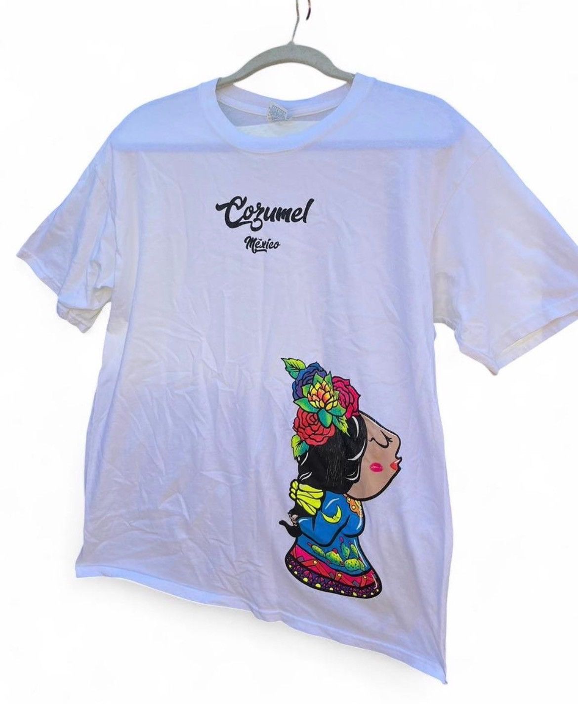 Other Cozumel Mexico Souvenir T-Shirt Folk Art Style Graphic L Size US L / EU 52-54 / 3 - 3 Thumbnail