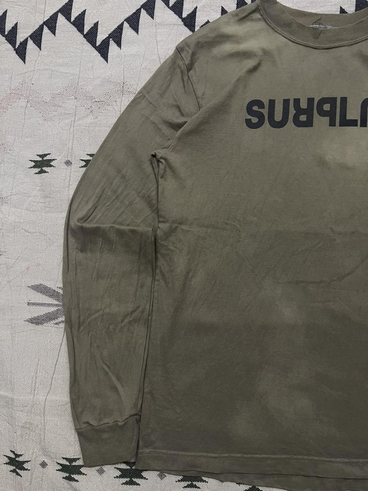 Surplus Research 2000s CHANGING TIME X SURPLUS JAPANESE BRAND SUN FADED SHIRT Size US M / EU 48-50 / 2 - 3 Thumbnail