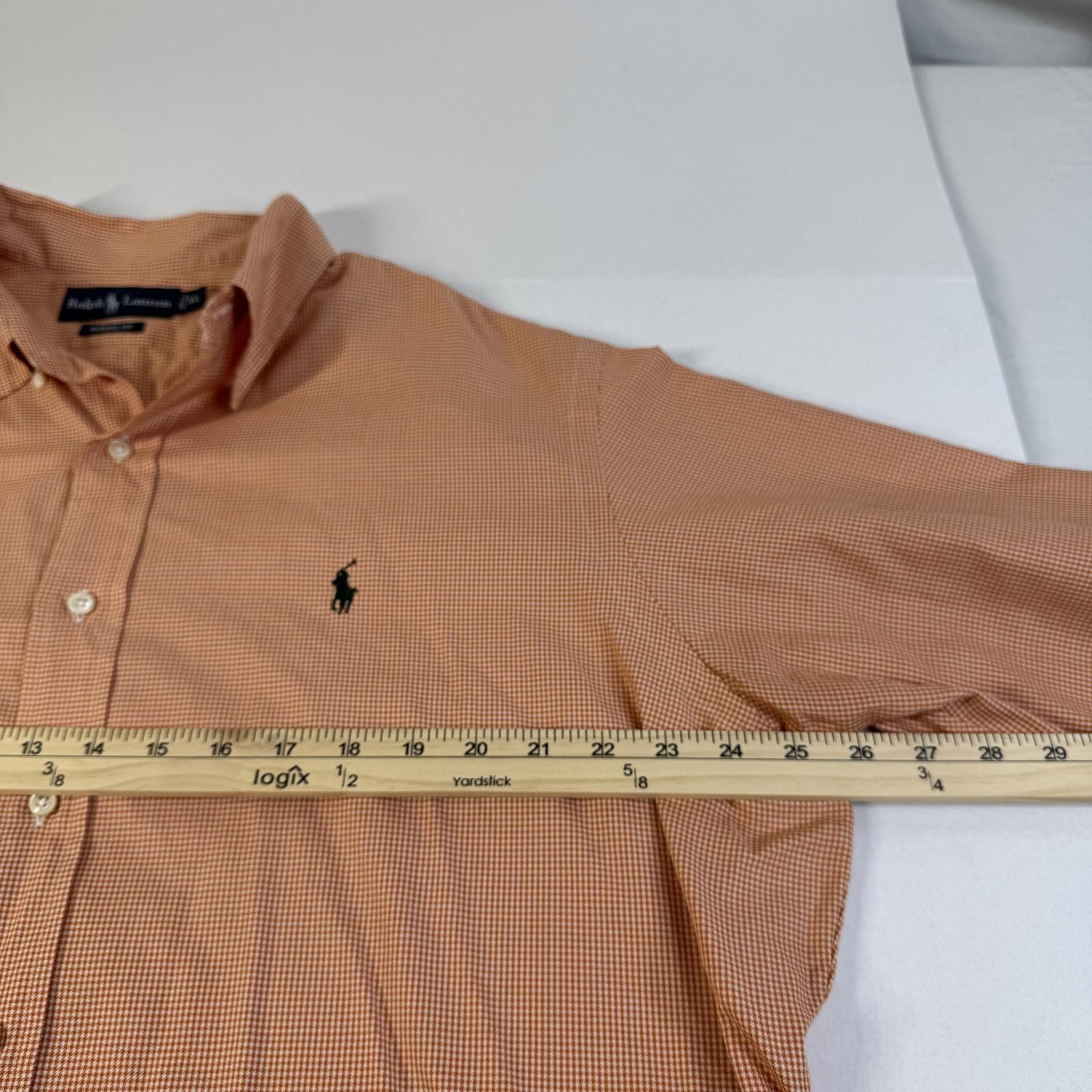 Polo Ralph Lauren Ralph Lauren Men’s Orange Long Sleeve Button Up Shirt XL Size US XL / EU 56 / 4 - 8 Thumbnail