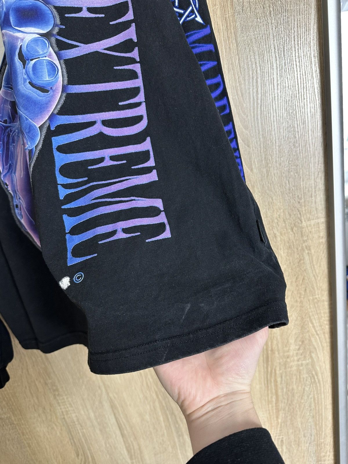 Japanese Brand 🔥 Made Extreme x Balck Air T Shirt Long Sleeve Art Printed Size US XL / EU 56 / 4 - 4 Thumbnail
