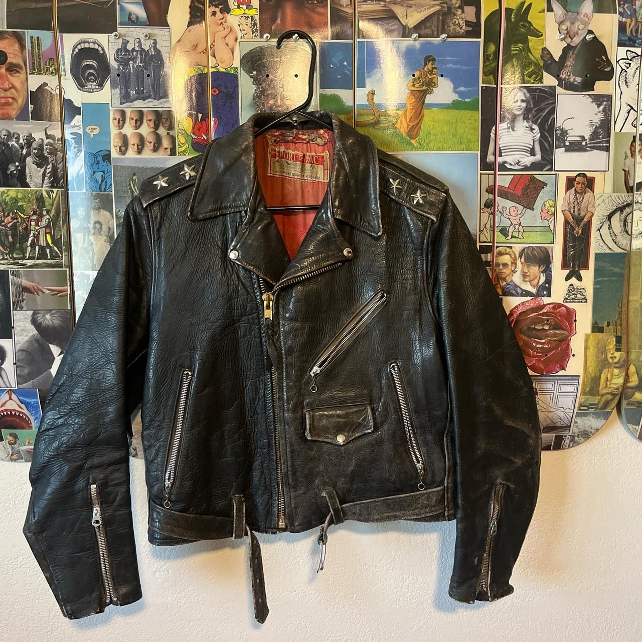 Other Vintage 1950s-1960s Leather Biker Jacket Size US S / EU 44-46 / 1 - 1 Thumbnail