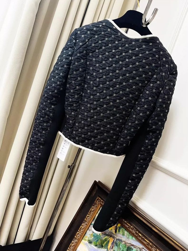 Chanel Chanel Black embroidered double C square collar long-sleev Size XXS / US 00 / IT 34 - 7 Thumbnail