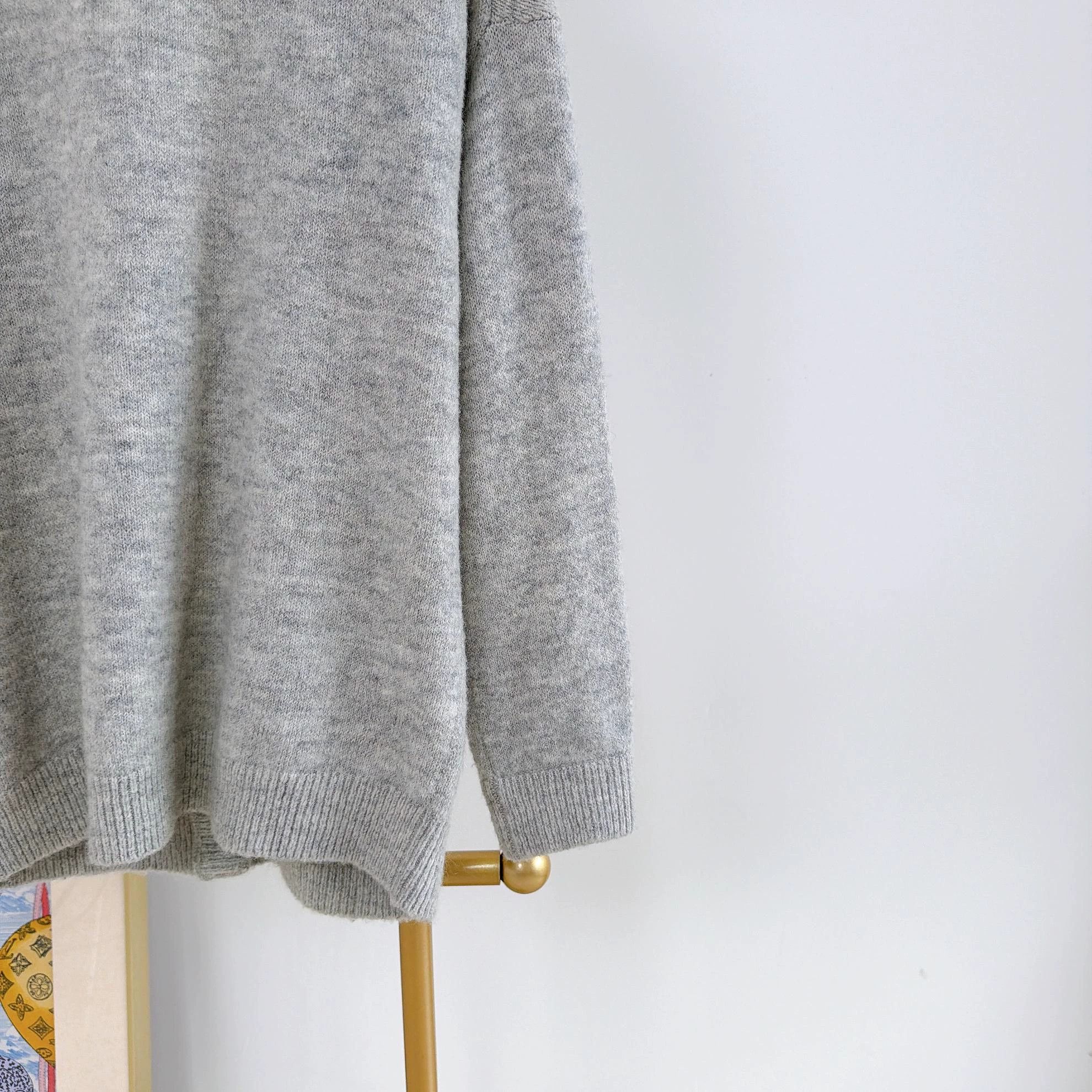 Maje Maje Gray Pearl-Embellished Knit Cardigan Size 2 Size XS / US 0-2 / IT 36-38 - 6 Thumbnail