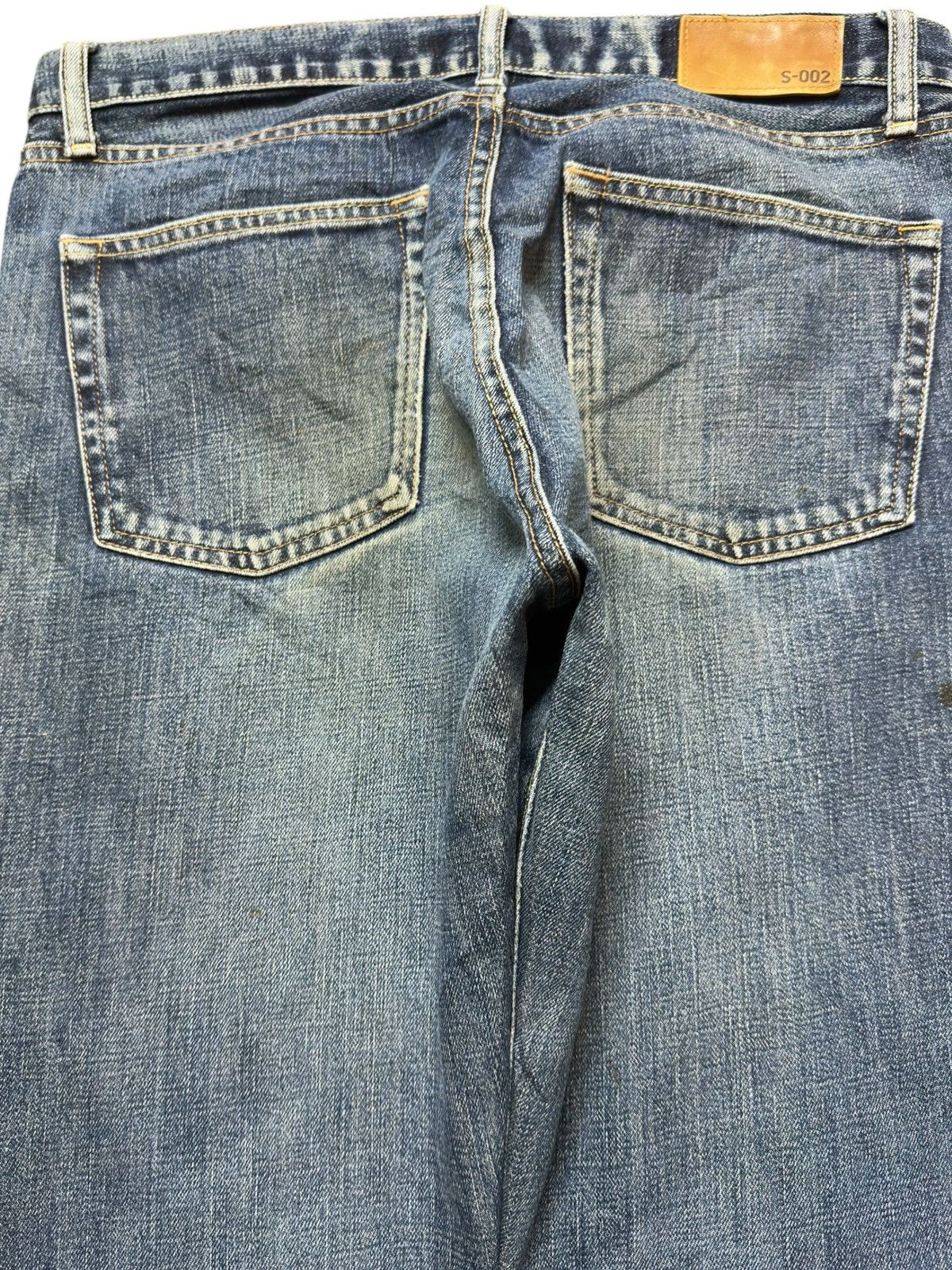 Uniqlo Vintage Uniqlo S-002 Regular Fit Straight Whiskers Denjm Size US 33 - 6 Thumbnail
