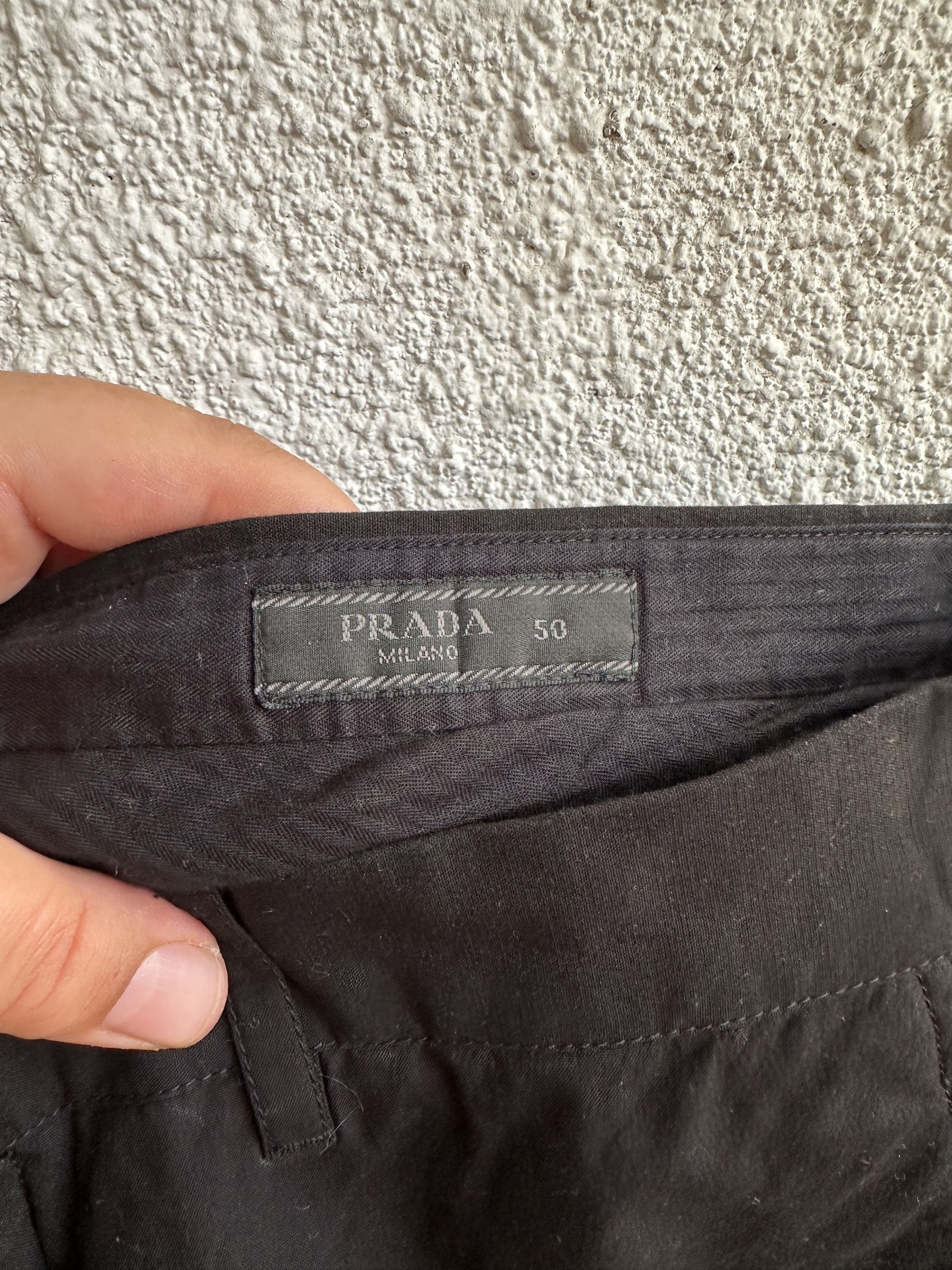 Prada black cotton trousers Size US 34 / EU 50 - 4 Thumbnail