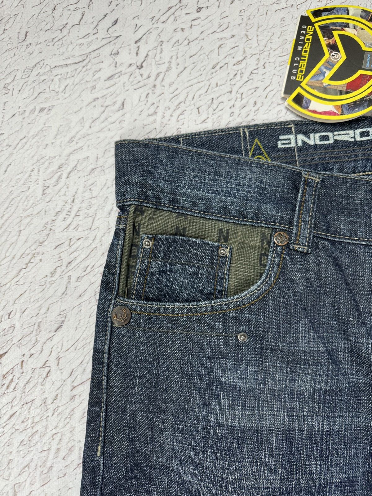 Vintage Andromeda Jeans monogram straight wide rap jeans denim pants Size US 34 / EU 50 - 7 Thumbnail