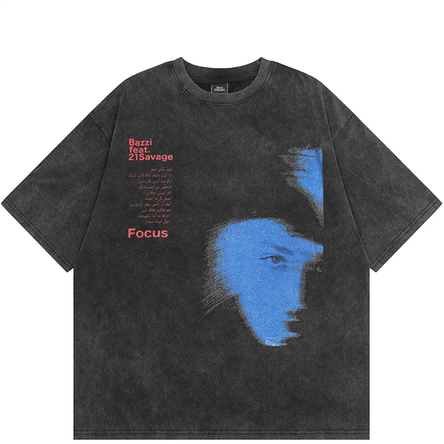Japanese Brand × Vintage Blue Shadow Vintage Washed Black T-shirt Size US M / EU 48-50 / 2 - 1 Thumbnail