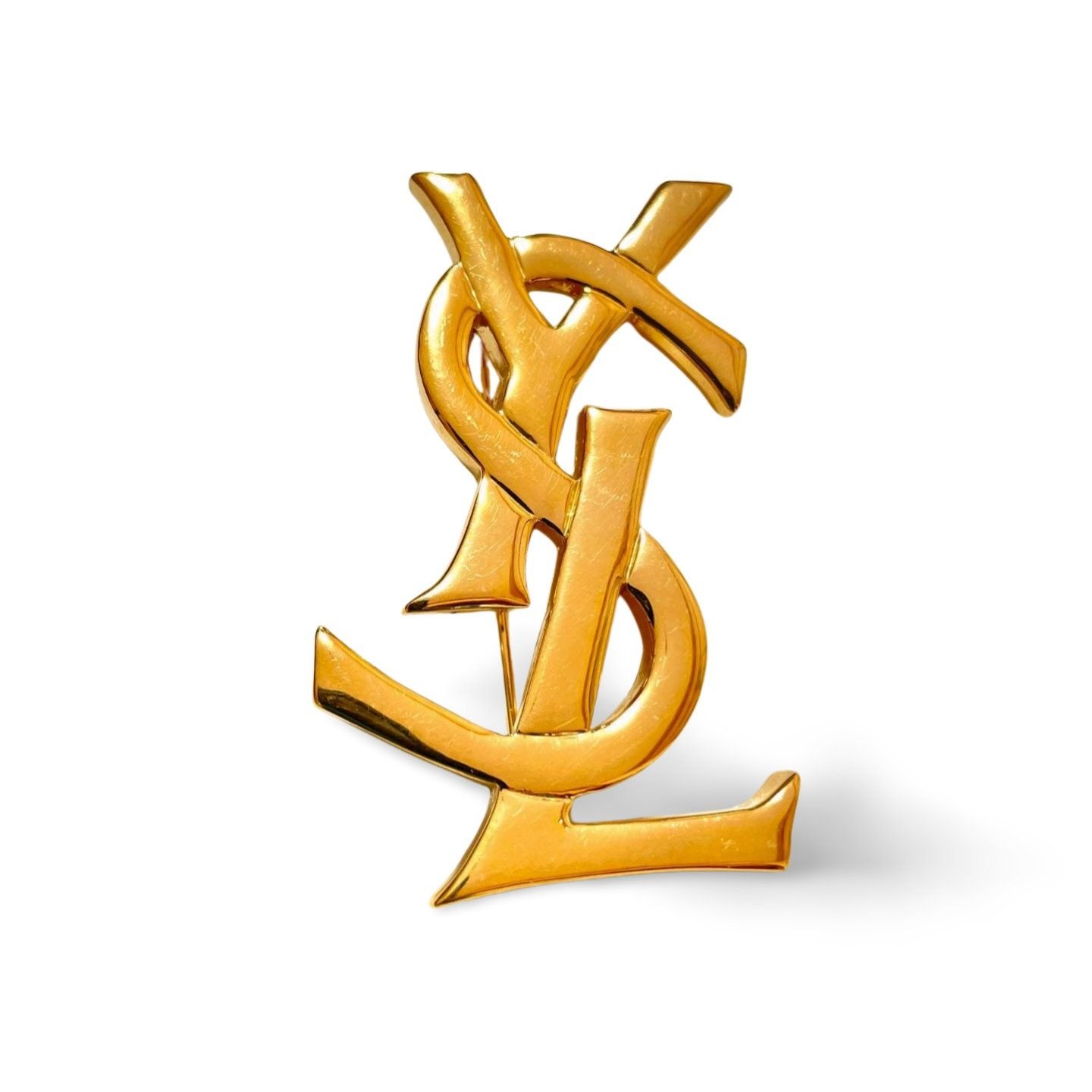 Yves Saint Laurent Vintage Yves Saint Laurent golden YSL logo brooch. Must have Size ONE SIZE - 7 Thumbnail