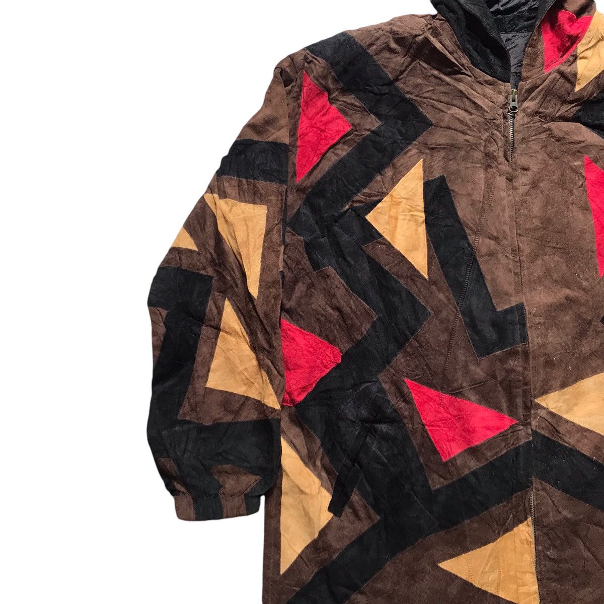 Genuine Leather × If Six Was Nine × Japanese Brand VINTAGE JALECO PATCHWORK GENUINE LEATHER LONG JACKET Size US M / EU 48-50 / 2 - 4 Thumbnail
