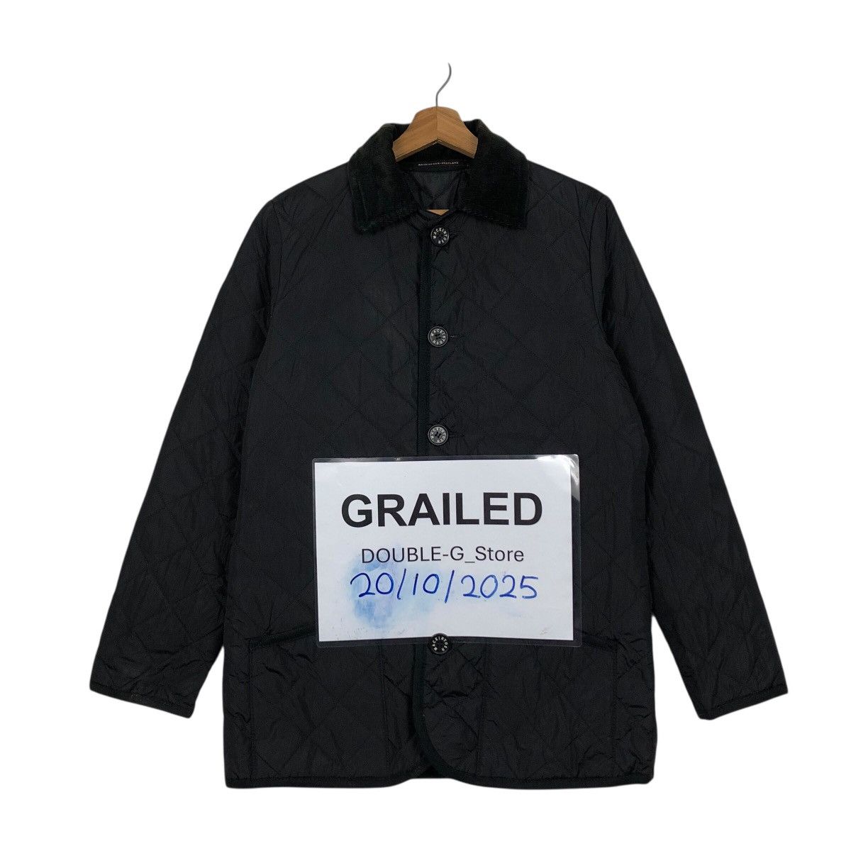 Mackintosh 📌Vintage Button Jacket Quilted Mackintosh Rich Black Size US M / EU 48-50 / 2 - 1 Thumbnail
