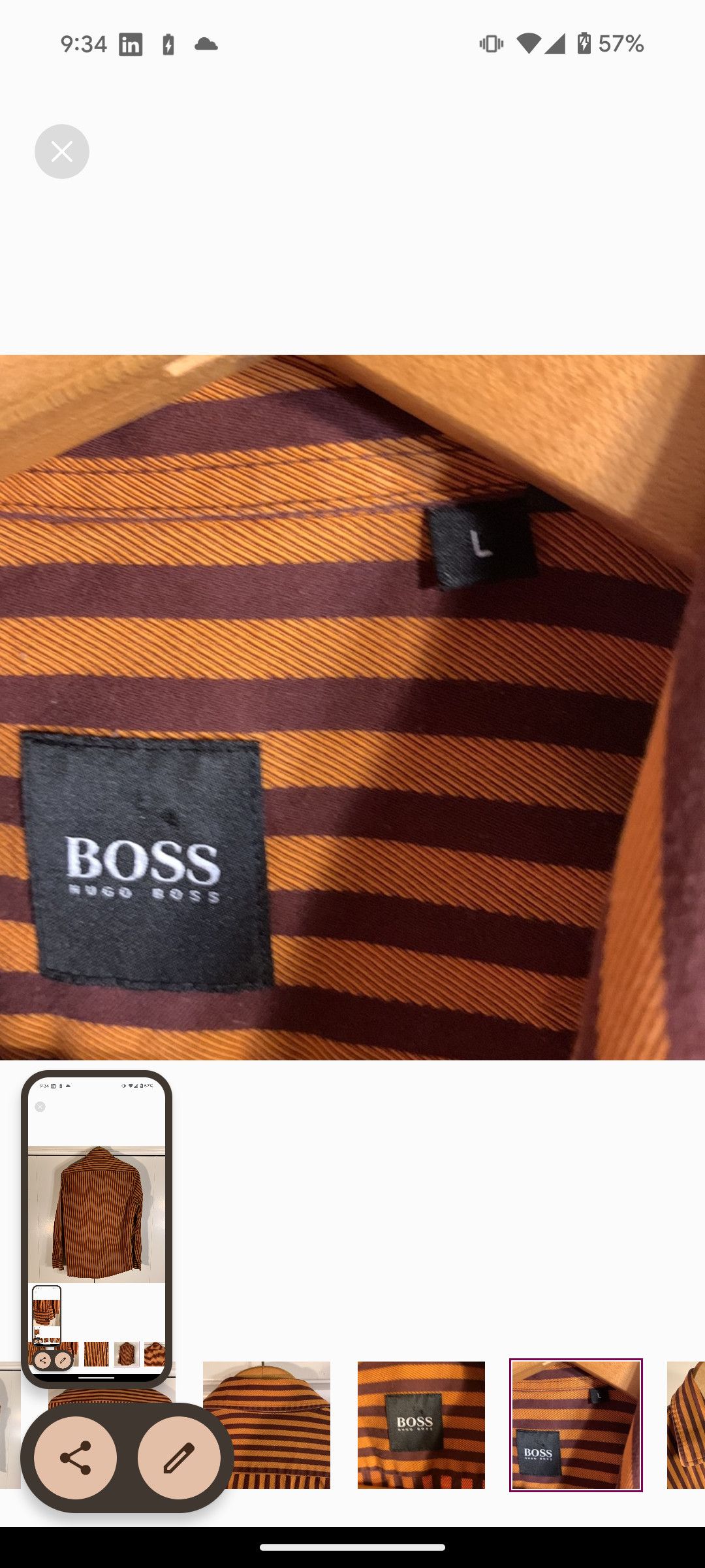 Hugo Boss Hugo Boss Sport Shirt Size US L / EU 52-54 / 3 - 2 Thumbnail