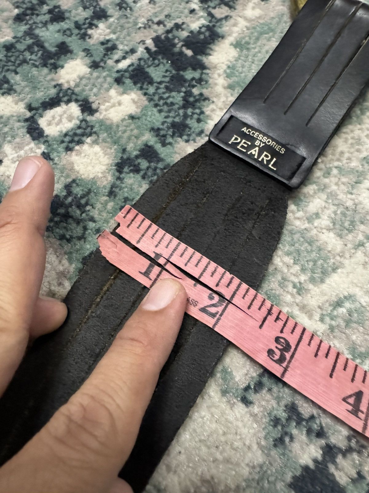Japanese Brand ACCESSORIES BY PEARL FRINGE BONDAGE LEATHER BELT Size 40 - 6 Thumbnail