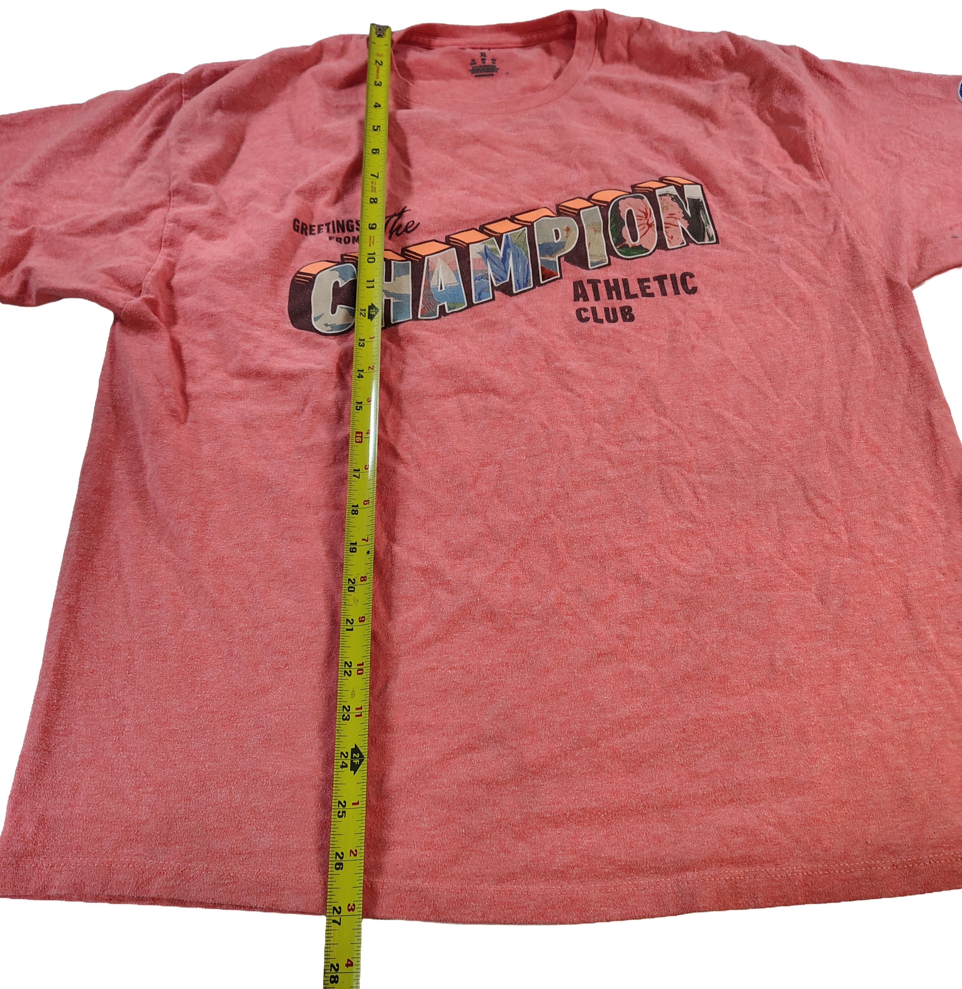 Champion Men's "Greetings From The CHAMPION Athletic Club" T-Shirt Size US XL / EU 56 / 4 - 5 Thumbnail