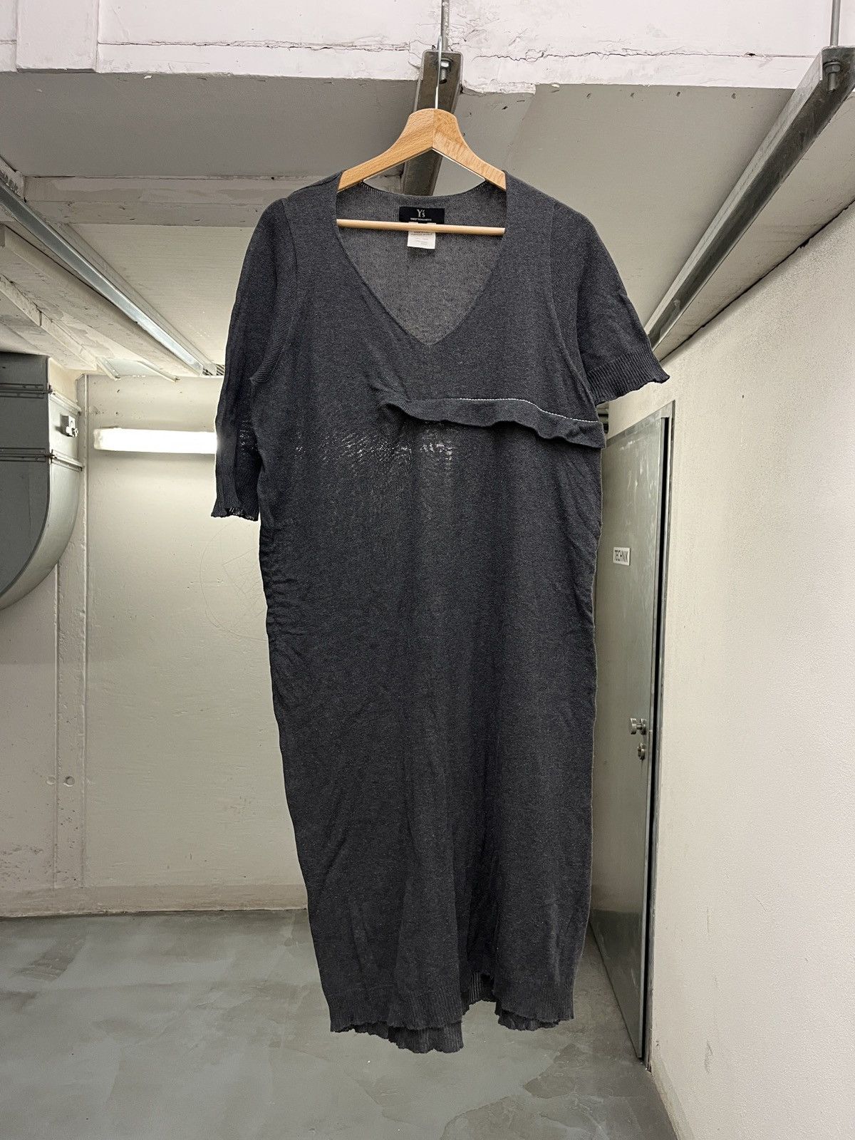 Yohji Yamamoto Y’s Yohji Yamamoto Layered Knit Cotton Dress Size L / US 10 / IT 46 - 1 Thumbnail